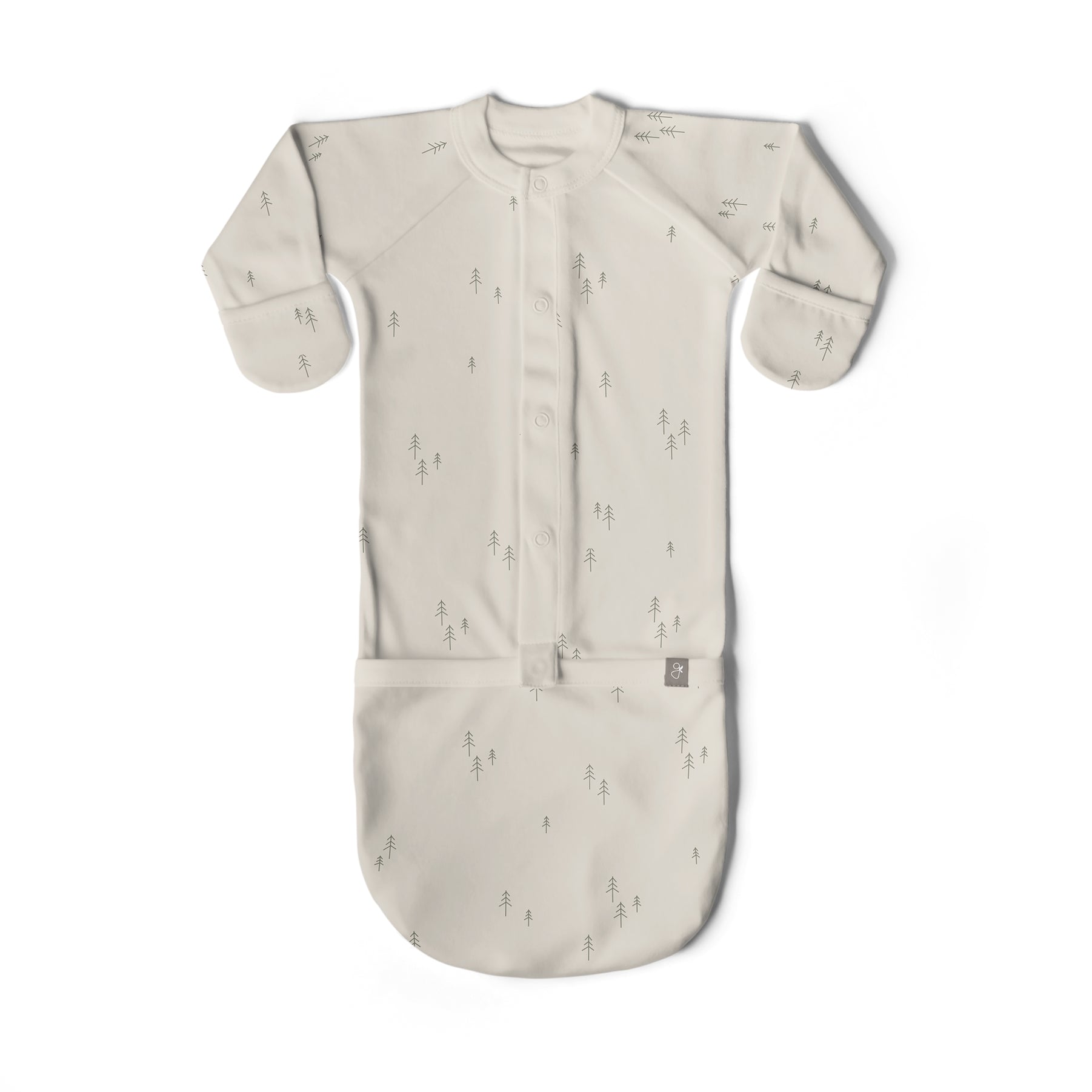 goumikids 24 Hour Convertible Baby Sleeper Gown - Alpine