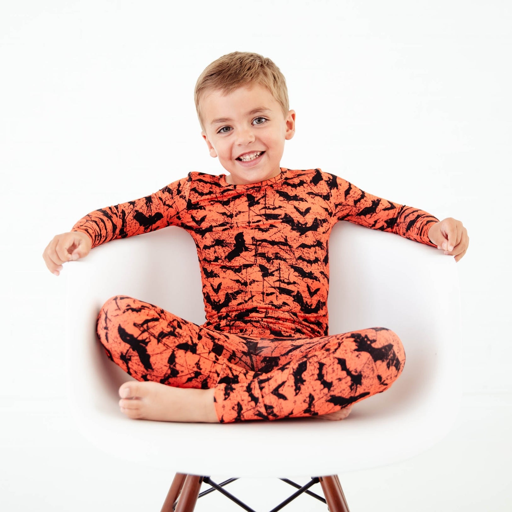 Dreamiere Halloween Bamboo Two Piece Pajamas Set - All Bats Are Off