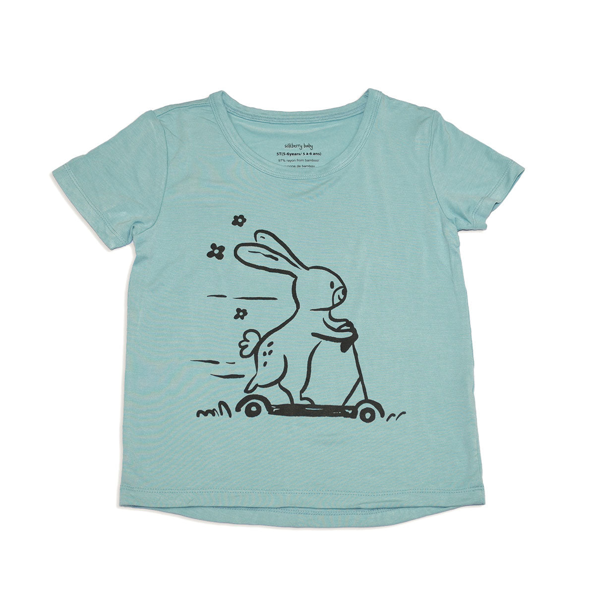 Bamboo Short Sleeve Graphic Tee - Bunny (Final Sale)