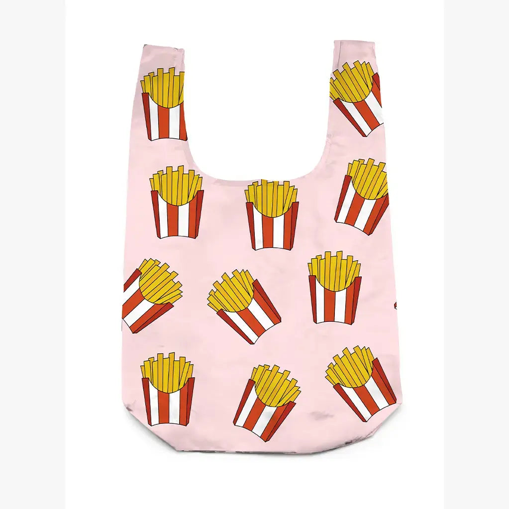 Living Royal 2-in-1 Bag Charm & Reusable Shopper Bag - French Fries