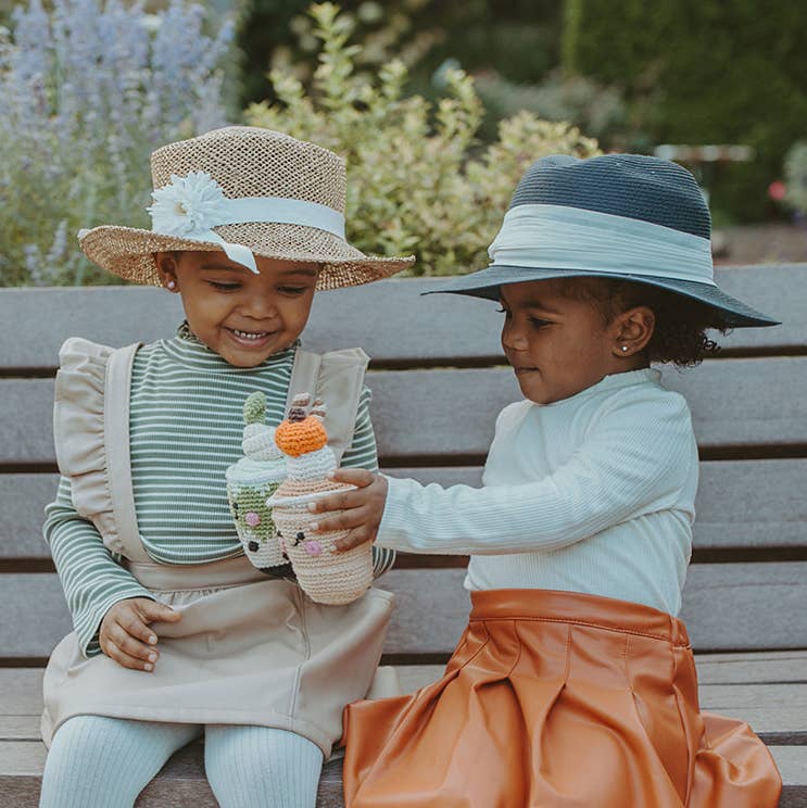 Pebble - Pretend Play Food Rattle - Pumpkin Spice Latte