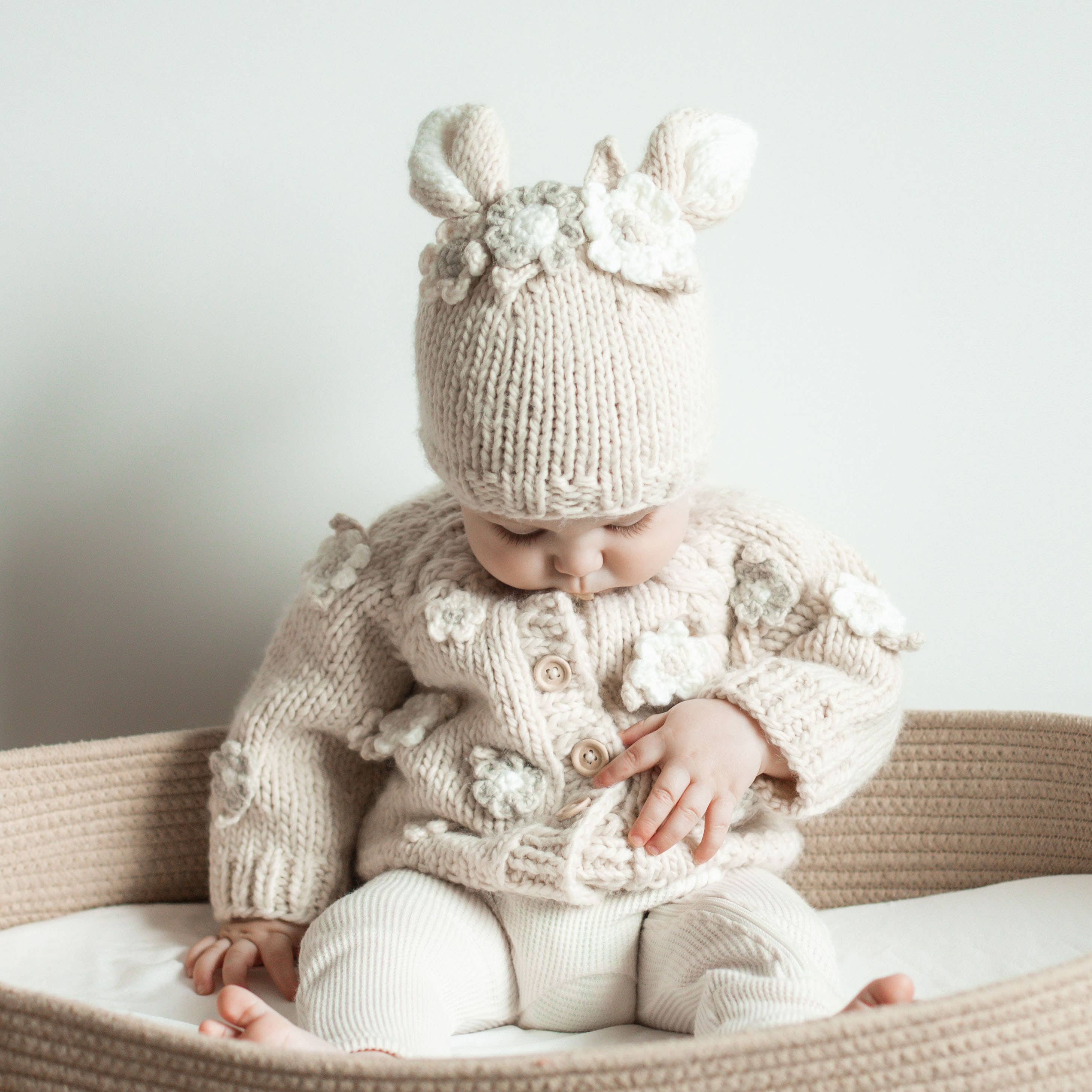 Huggalugs Flower Cardigan Sweater