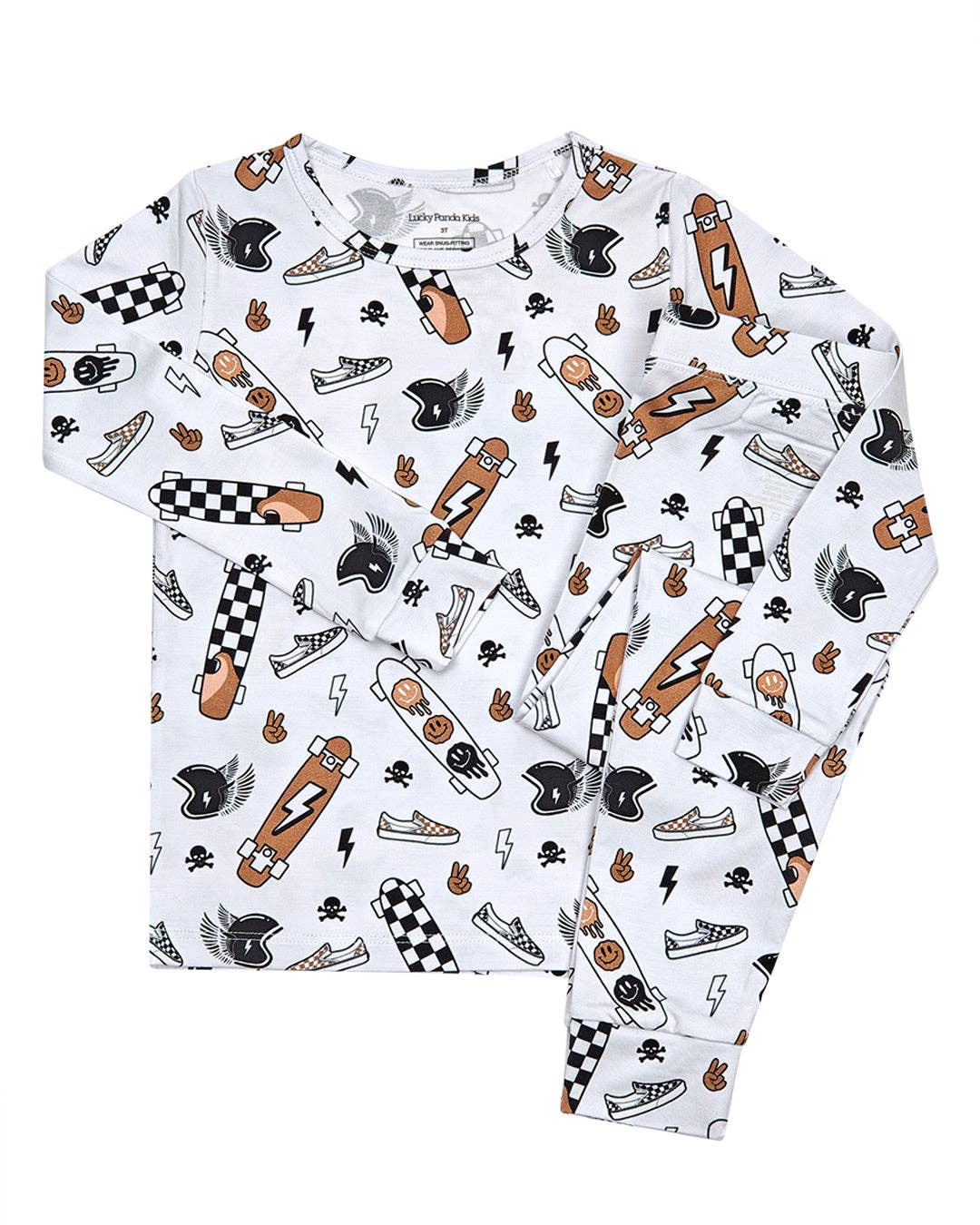 Lucky Panda Kids Bamboo Two Piece Set - Sk8er