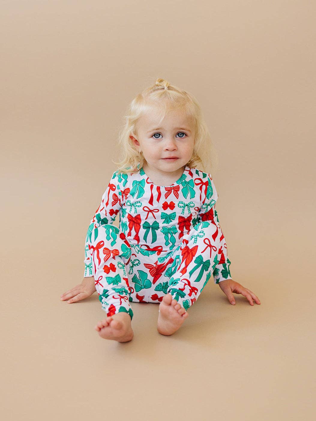 Lucky Panda Kids Bamboo PJs - Merry Bows