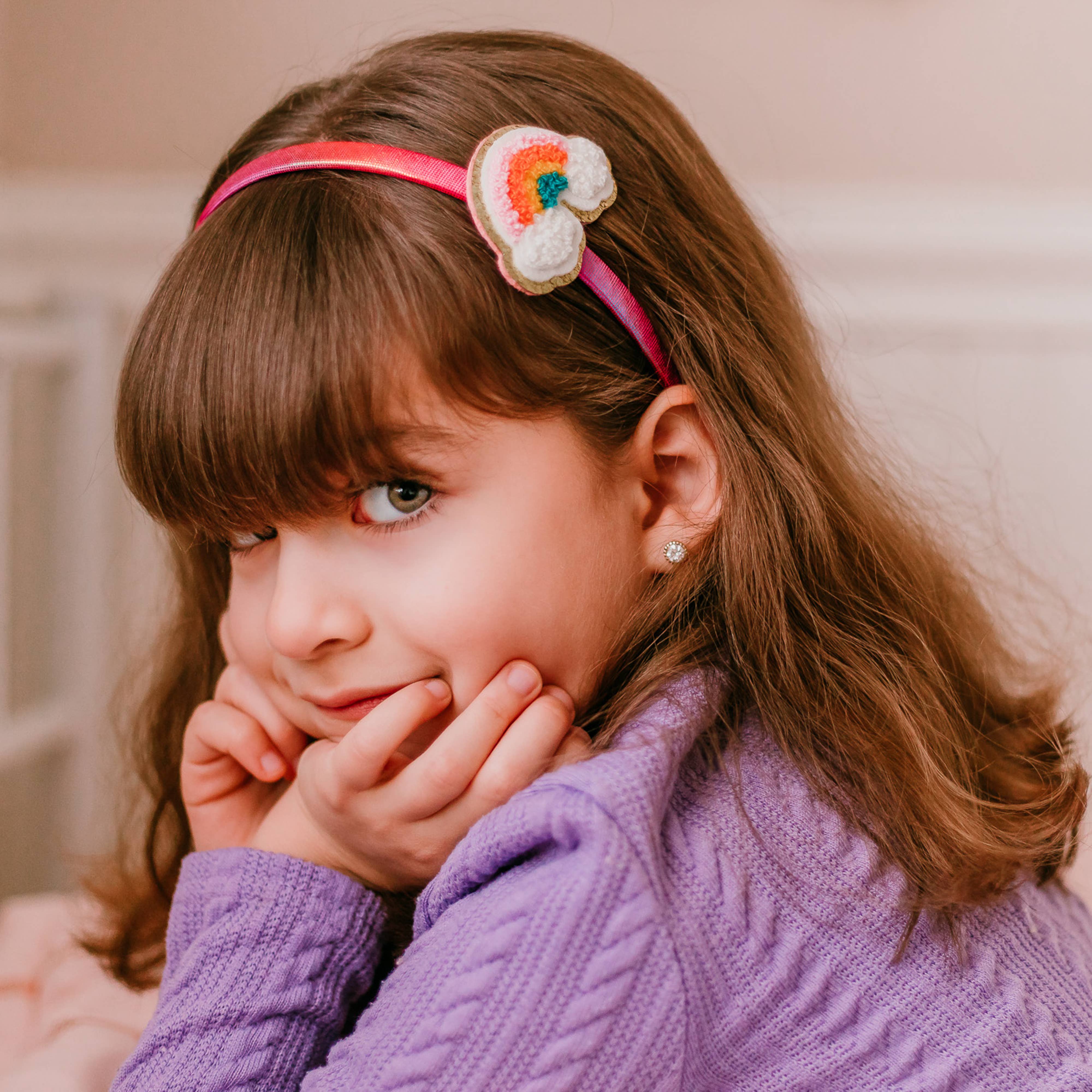 Interchangeable Rhinestone Charm Headband and Hair Clips