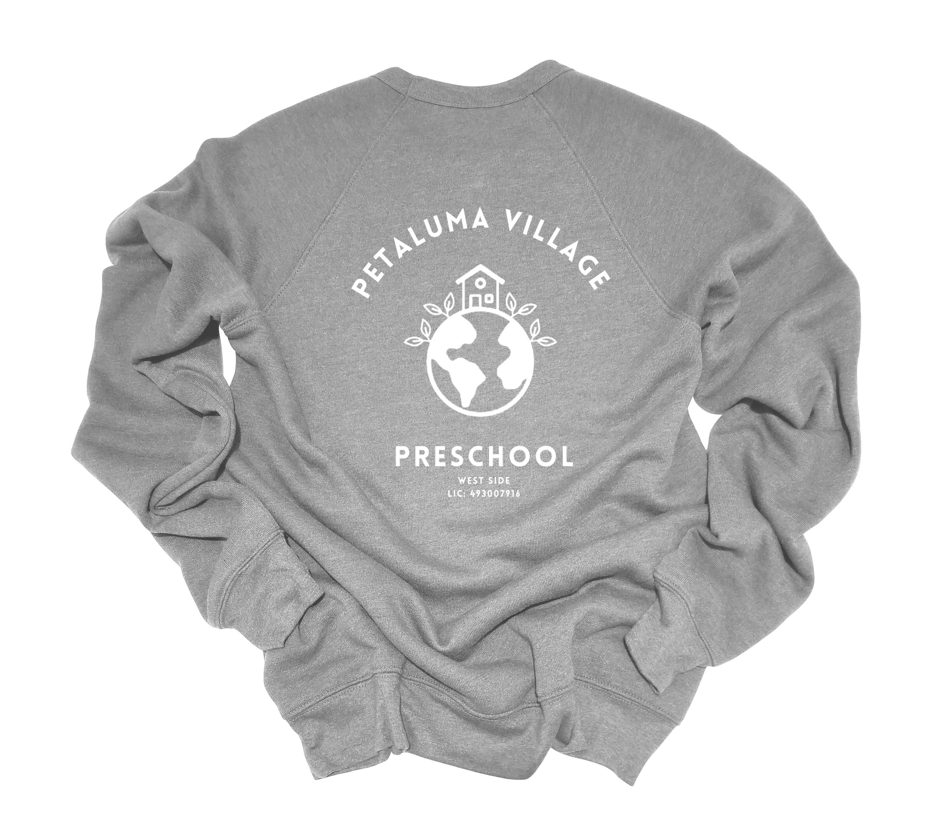 Petaluma Village WEST Adult Sweatshirt - Grey