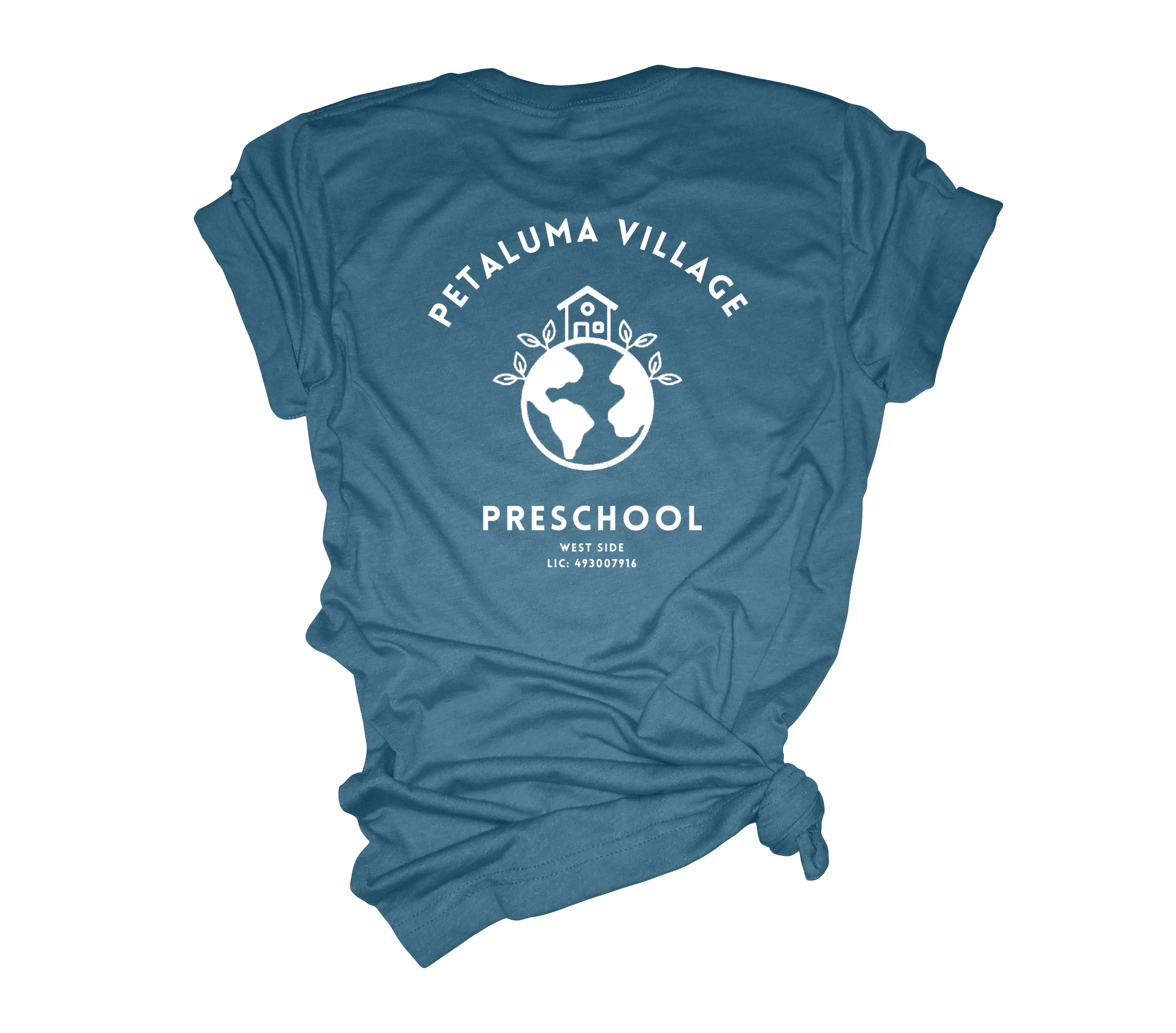 Petaluma Village WEST Adult T-Shirt - Teal