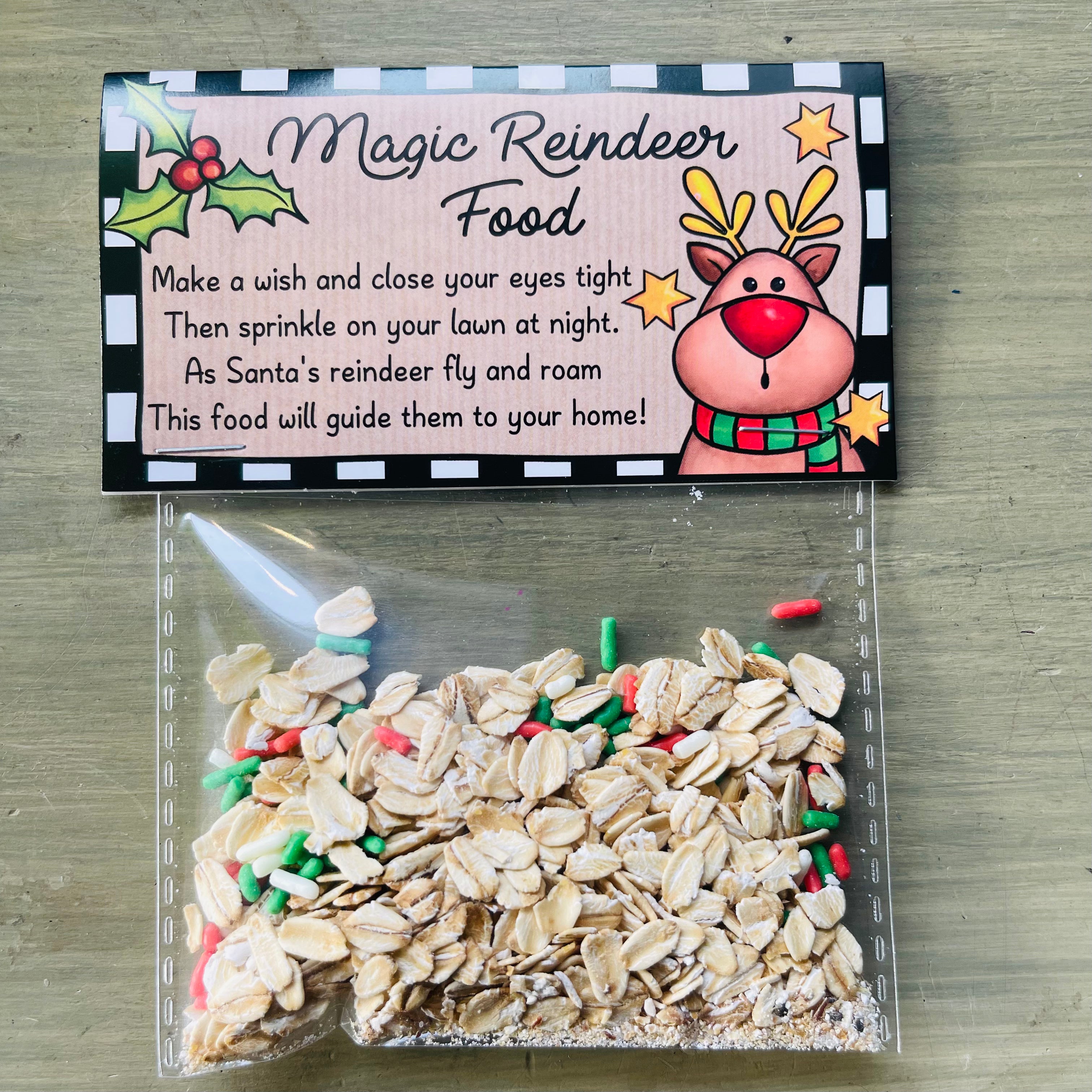 Finn's Magic Reindeer Food - Handmade