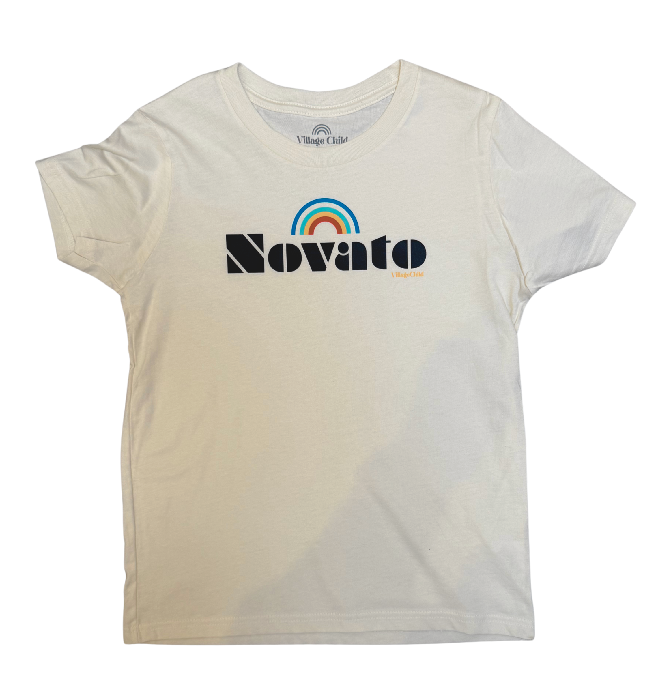 Village Child Hand-Pressed Unisex Graphic Tee - 🌈 Novato (Natural)