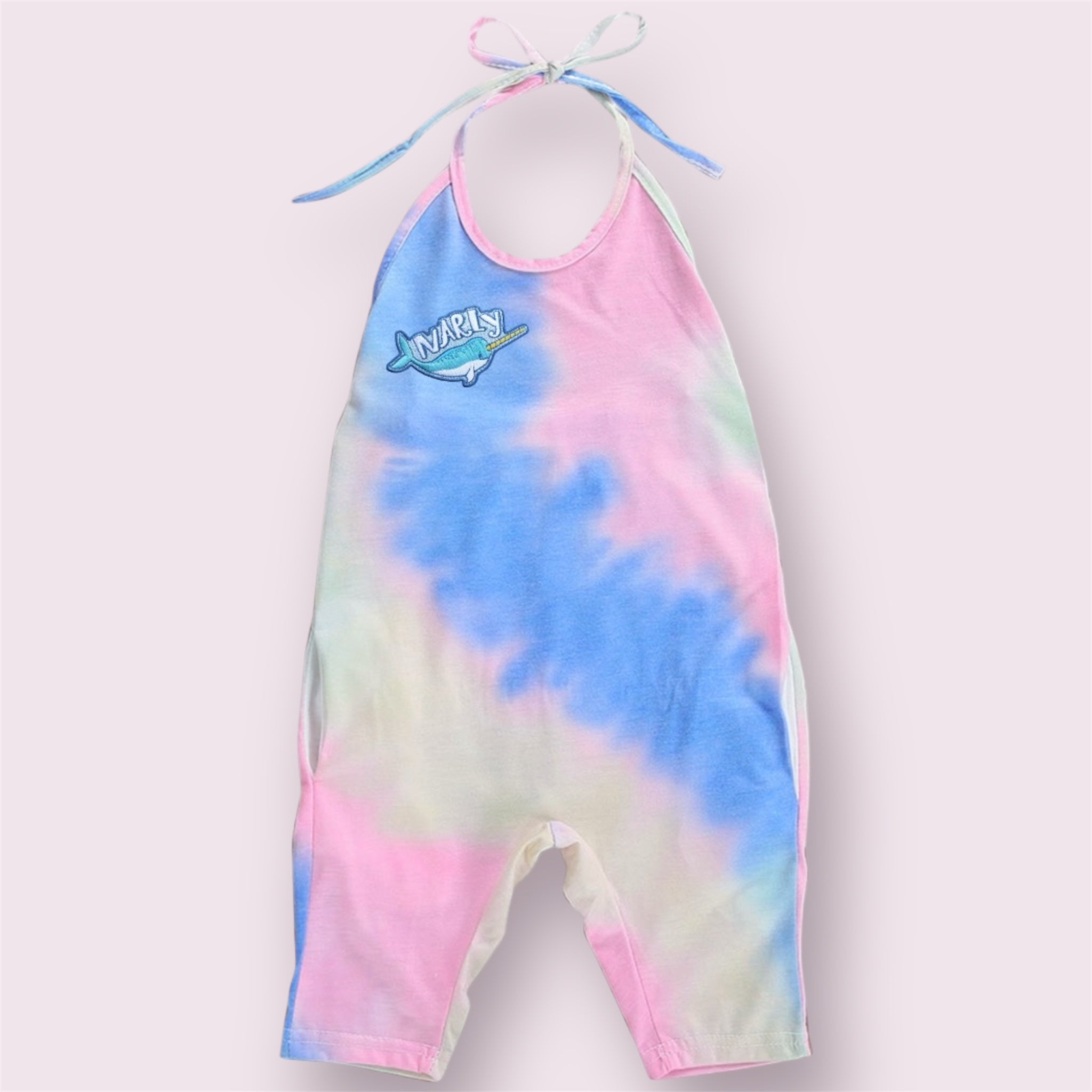 Village Child x Lucky Sardine Collab - Tie Dye Romper: Gnarly