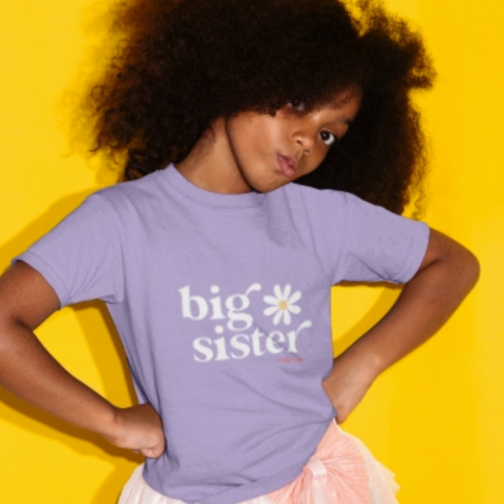 Village Child Hand Pressed Graphic Tee - Big Sister