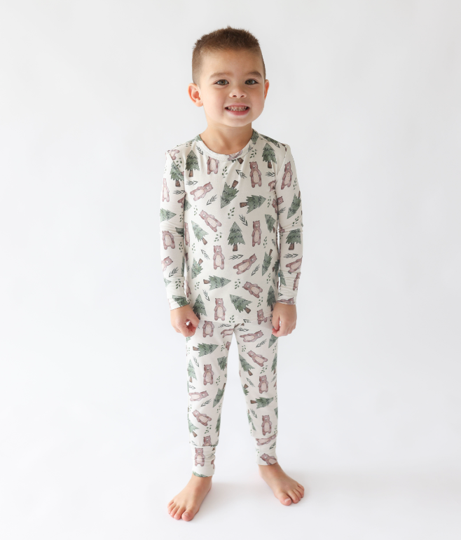 Posh Peanut Long Sleeve Pajama - Beary