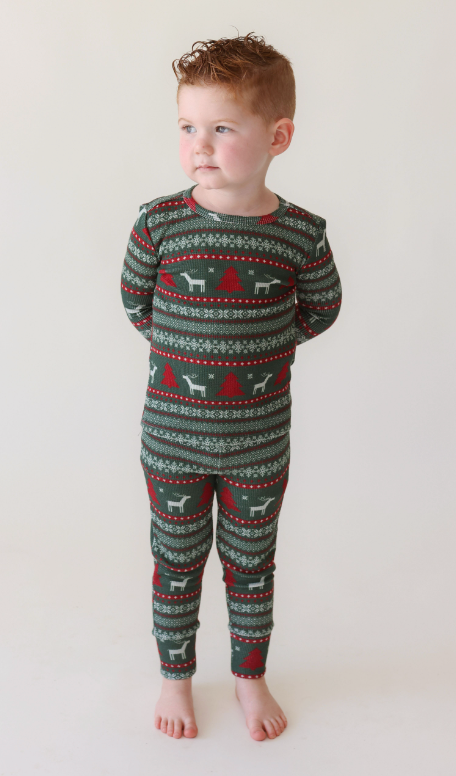 Posh Peanut Long Sleeve Pajama - Holiday Fair Isle