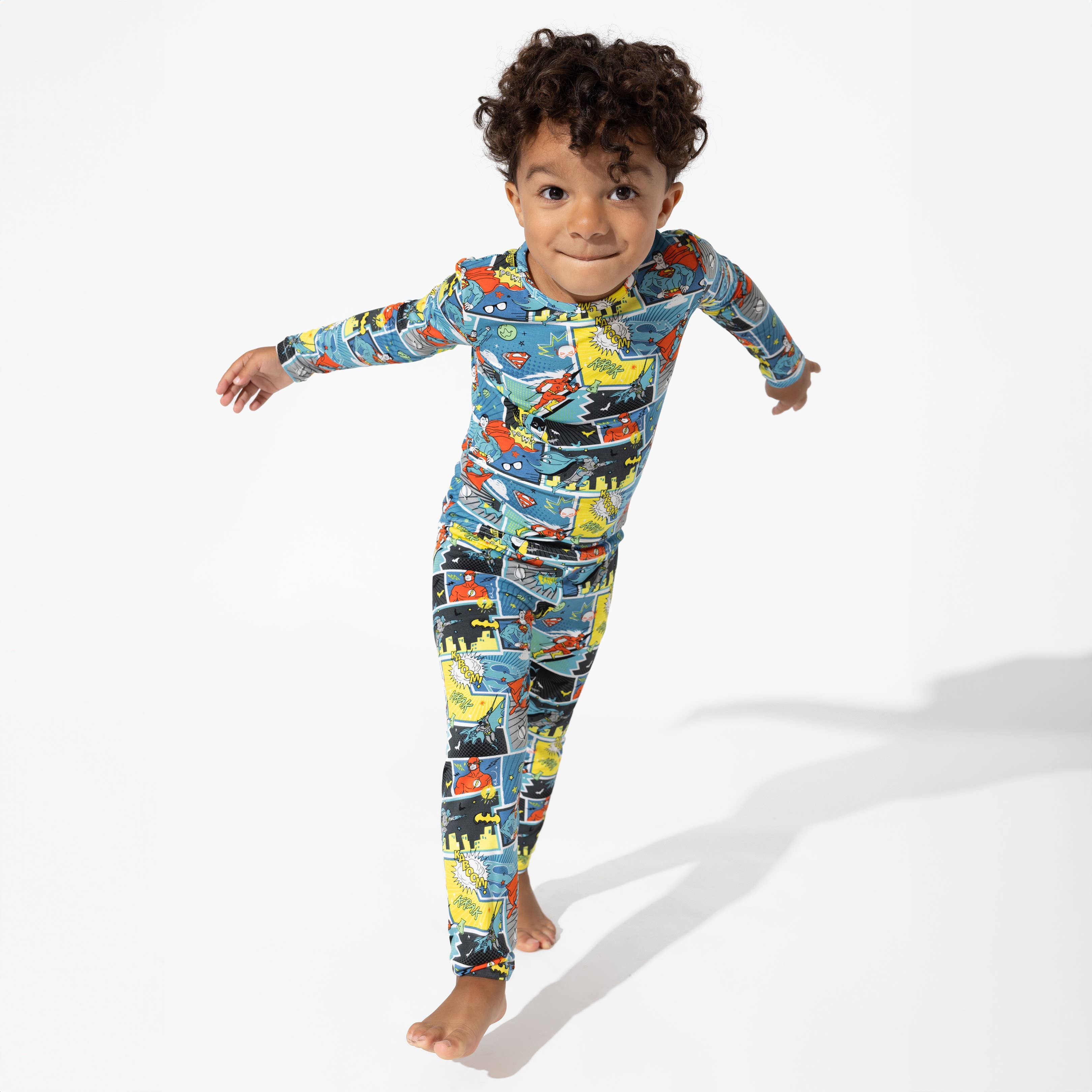 Bellabu Bear - Justice League Heroes Bamboo Kids Pajamas