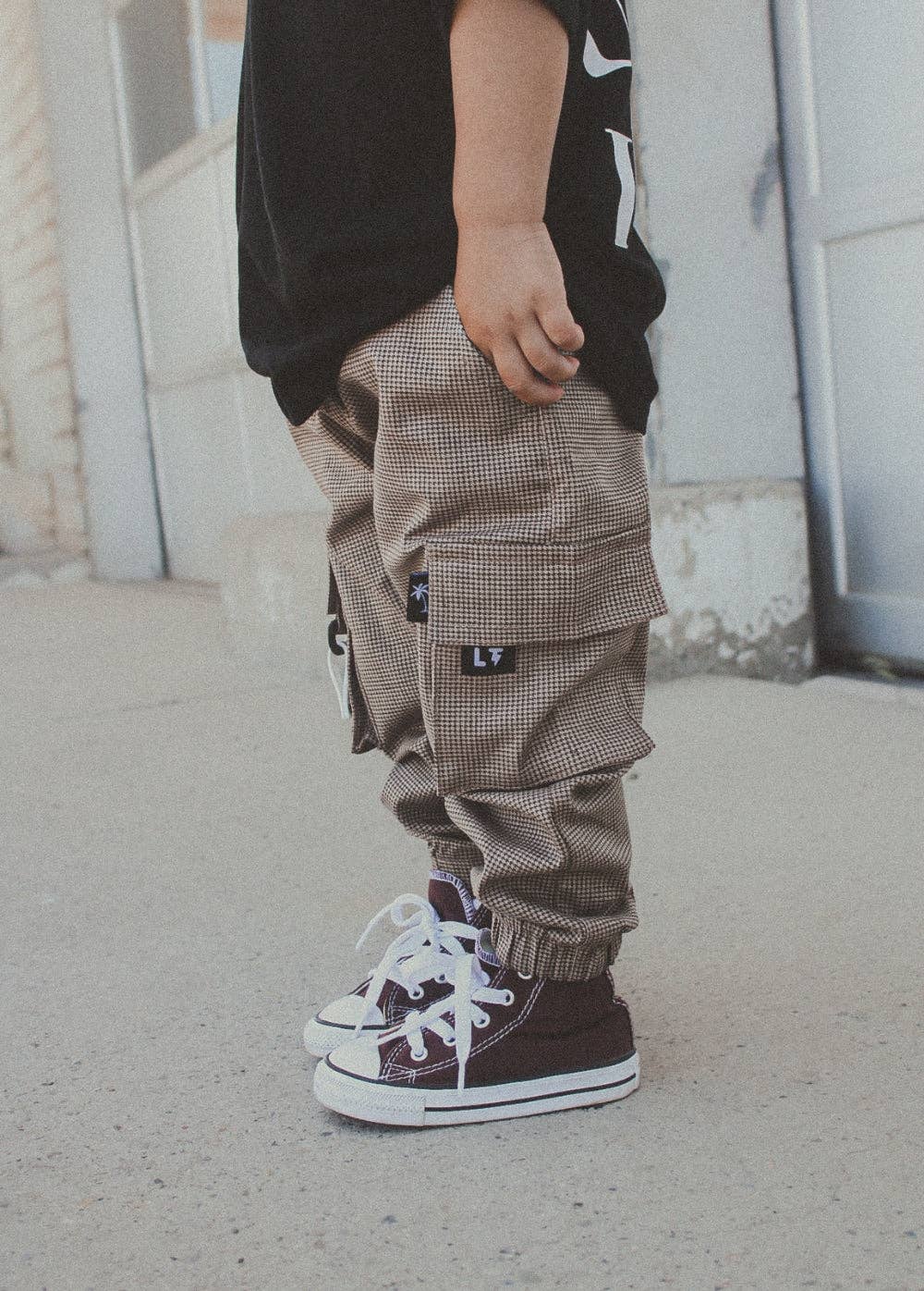 Little Trouble - Herringbone Cargos