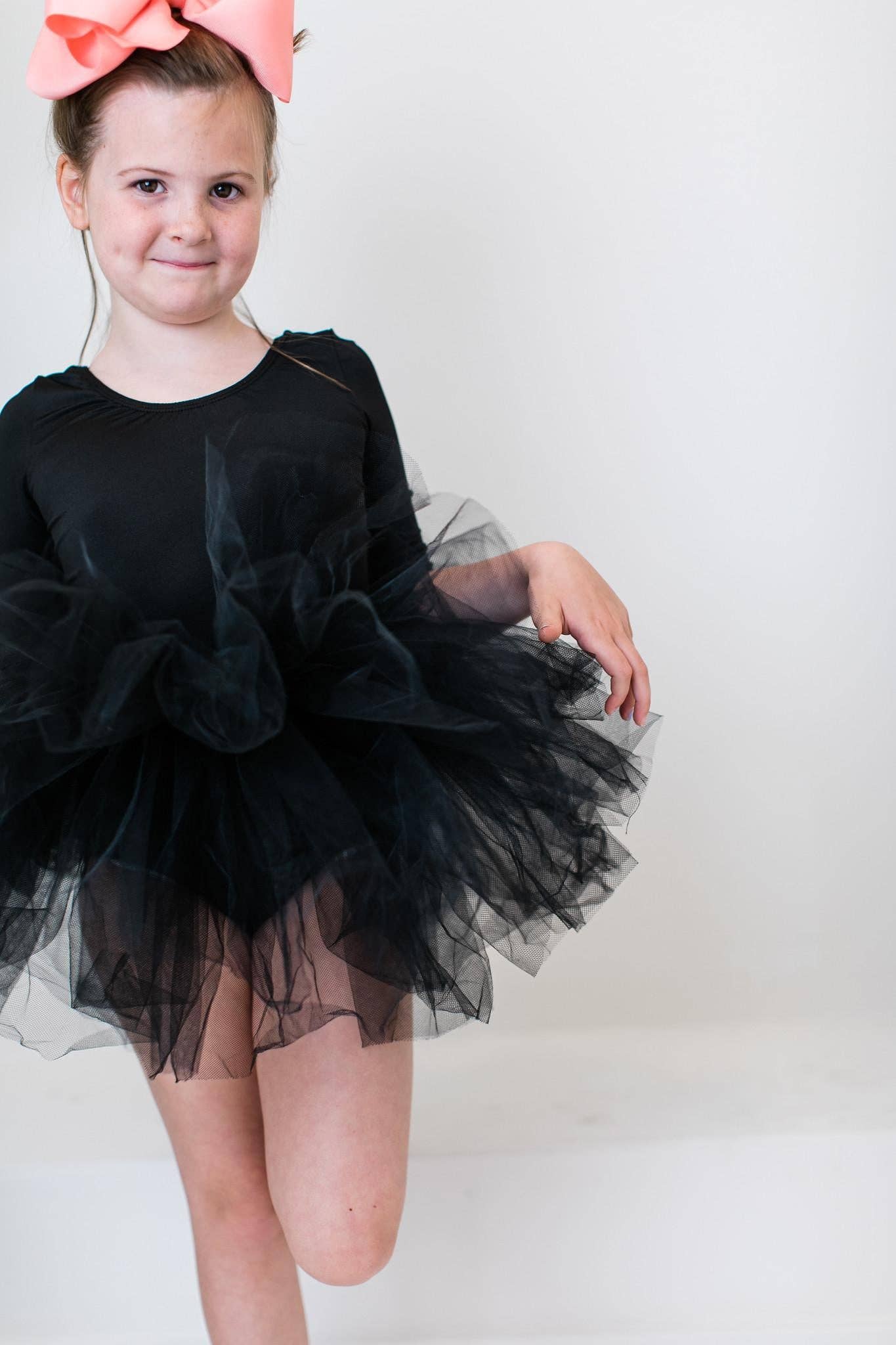 Mila & Rose - Black 3/4 Tutu Leotard