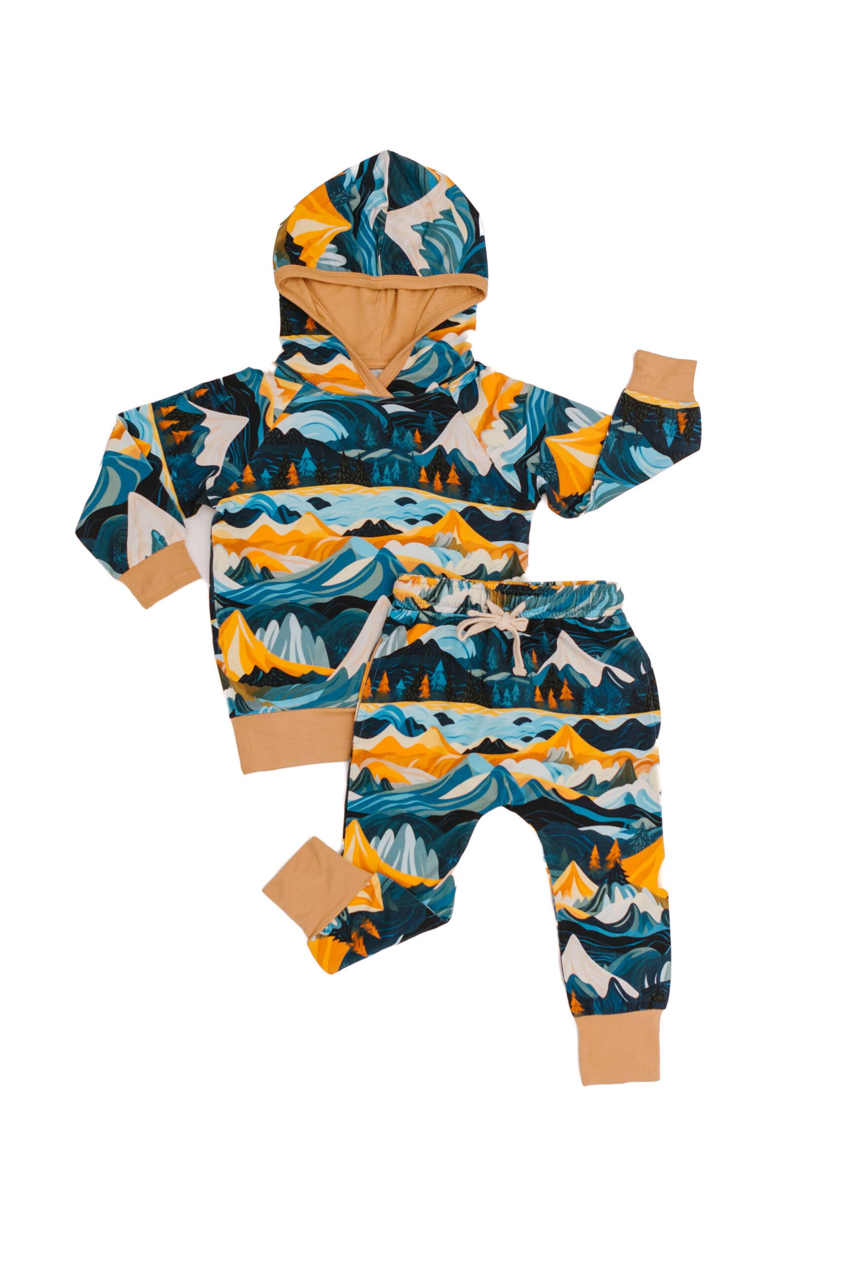 Bare Moon Baby Co. Bamboo Jogger Set - Rocky Mountains