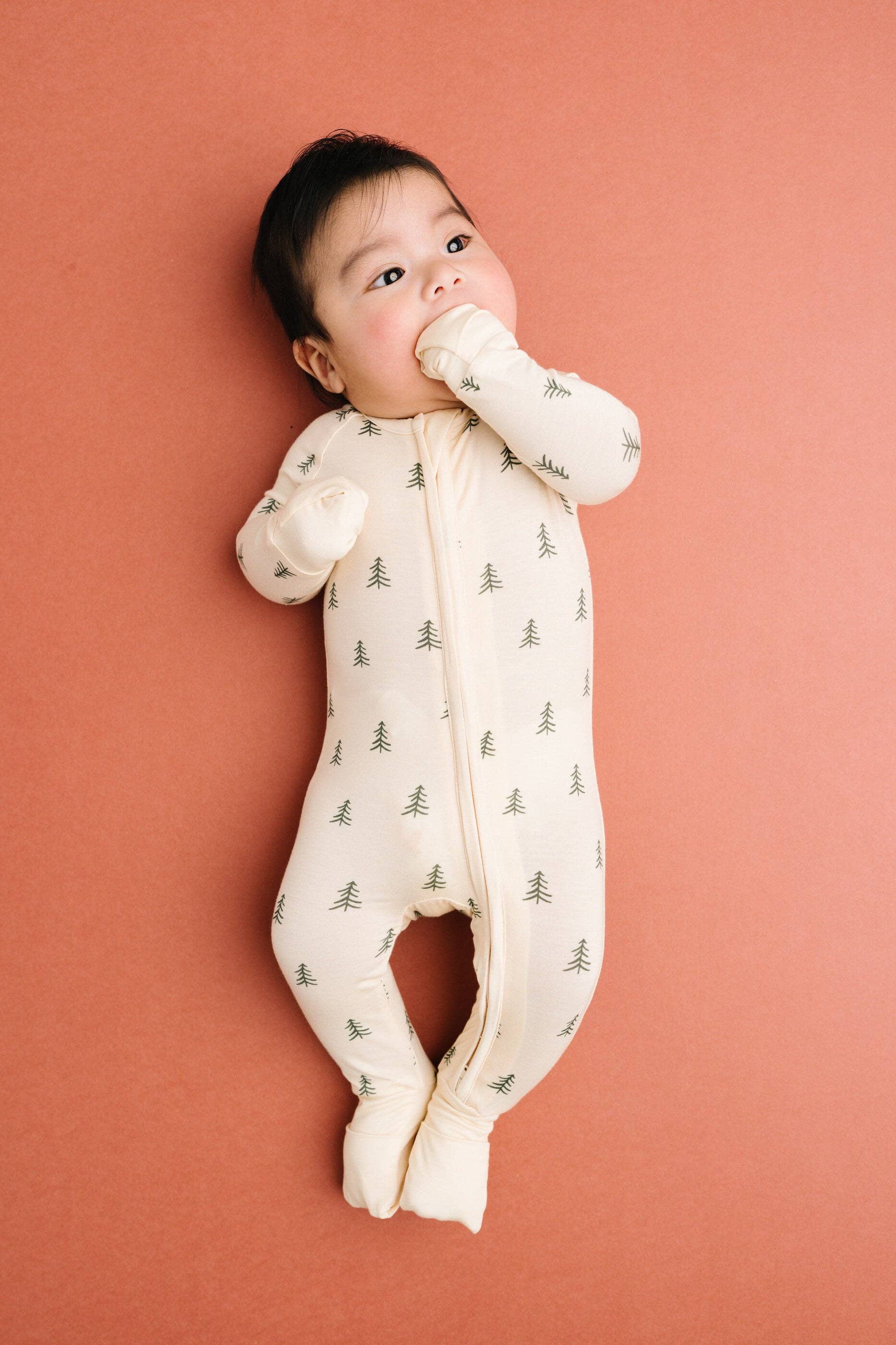 Little One Shop Bamboo Convertible Romper - Pine Forest