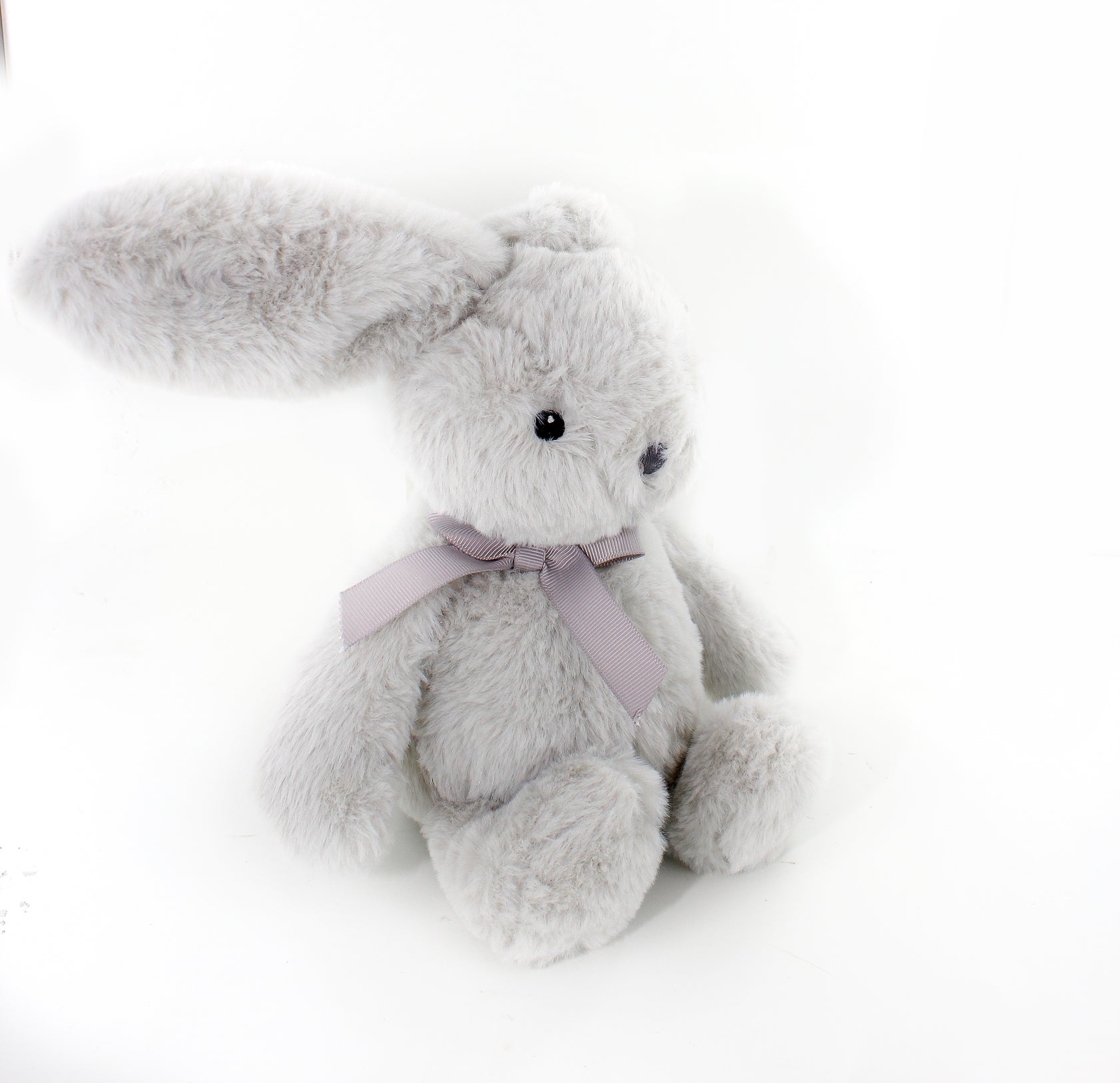 Plushland - Gray Sitting Bunny 9"