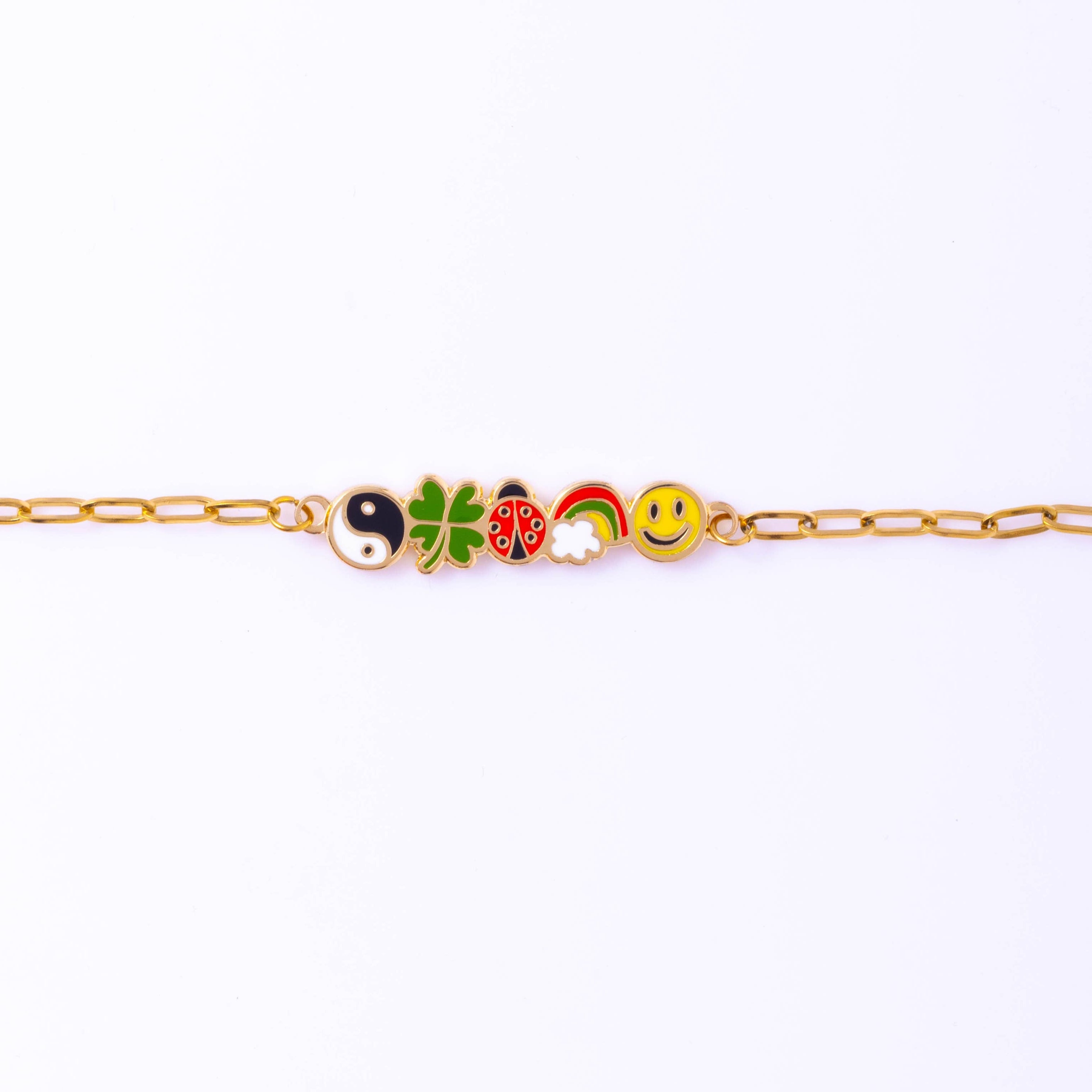 Yellow Owl Workshop - Lucky Charms Bracelet - 18k Gold