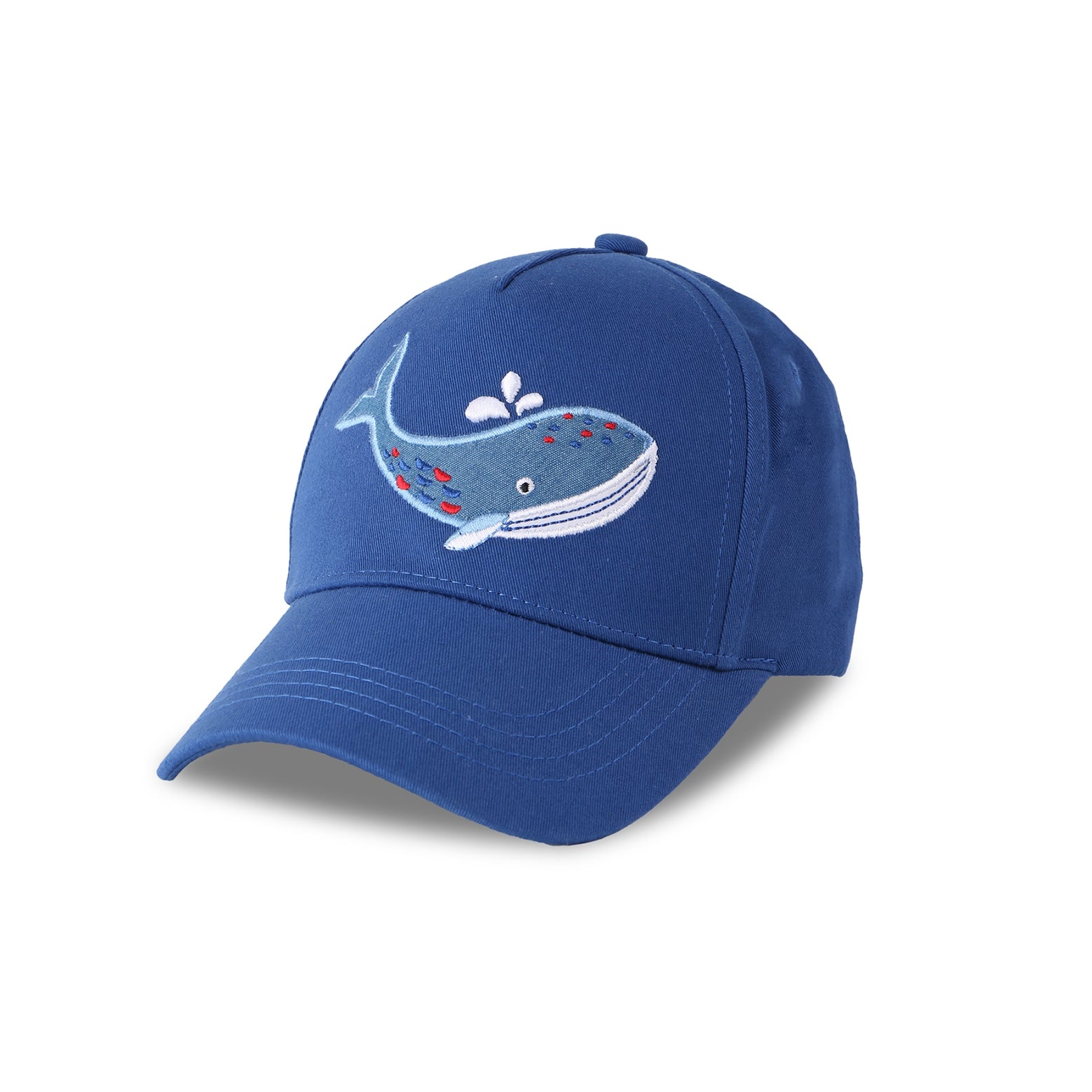 FlapJackKids UPF50+ Ball Cap - Blue Whale
