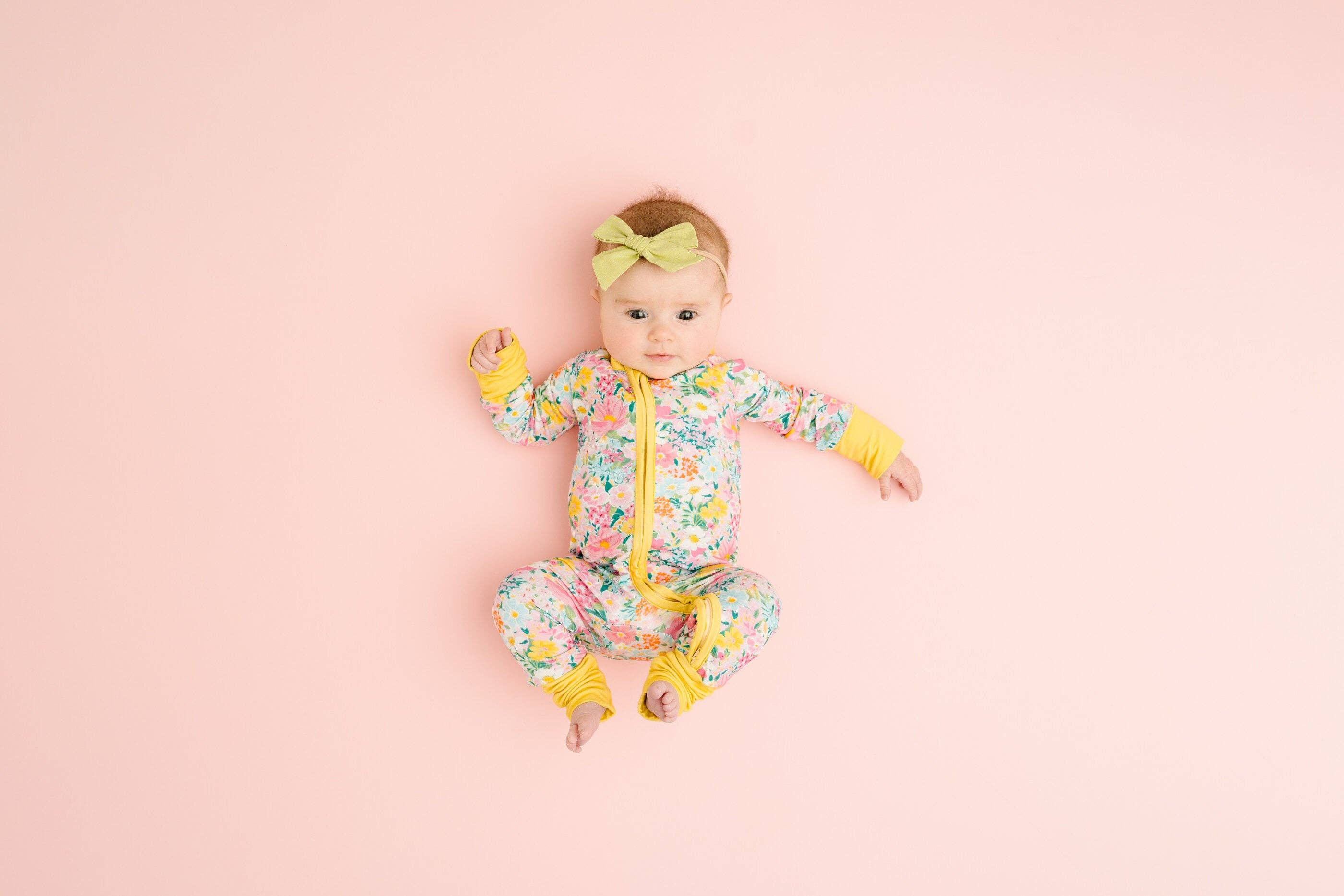 Little One Shop Bamboo Convertible Romper - Garden Glow