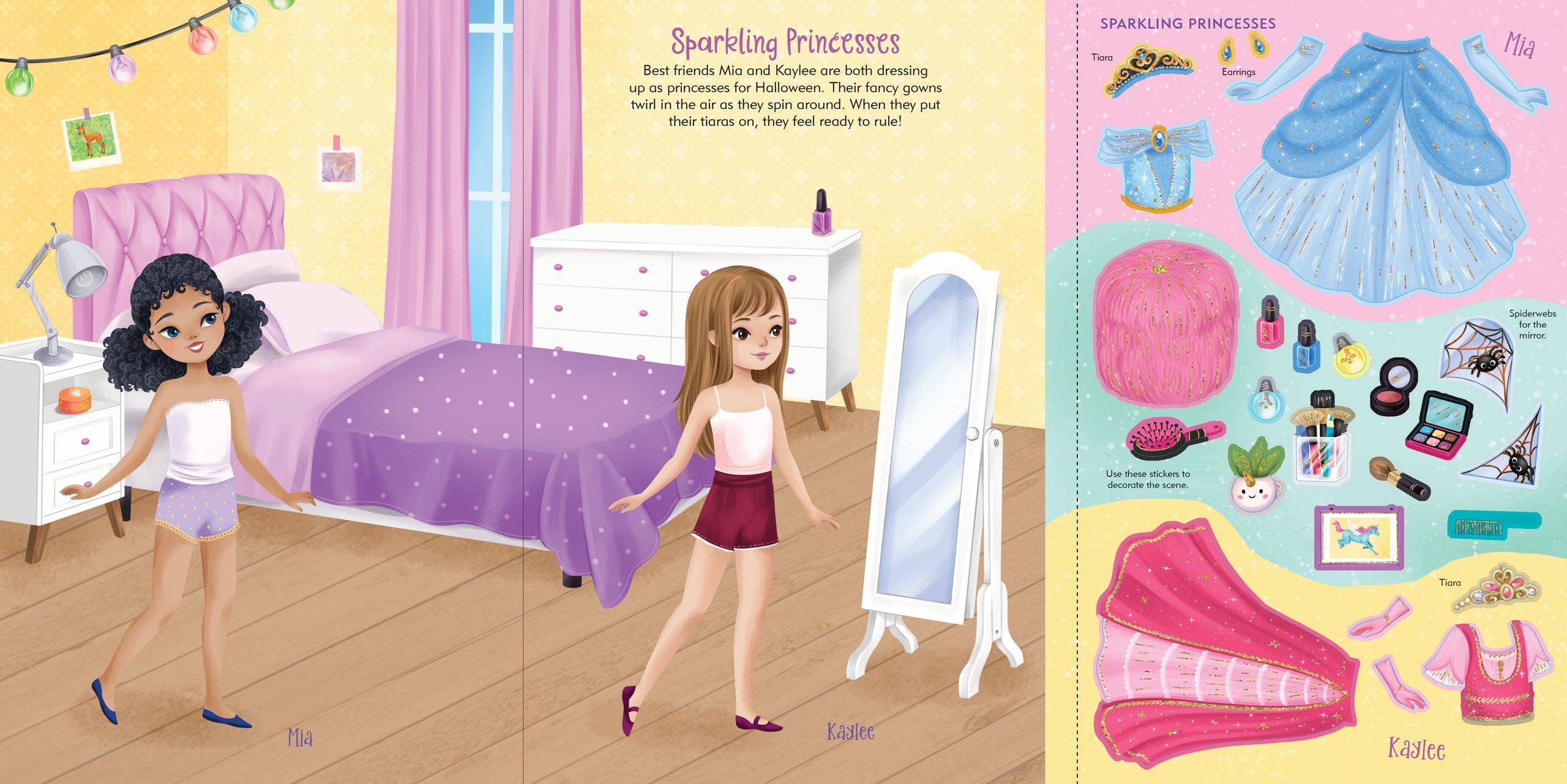 Sticker Doll Dress-Up Book - Halloween