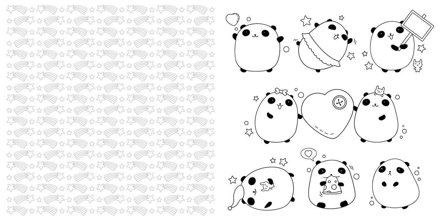 I Heart Kawaii Coloring Book