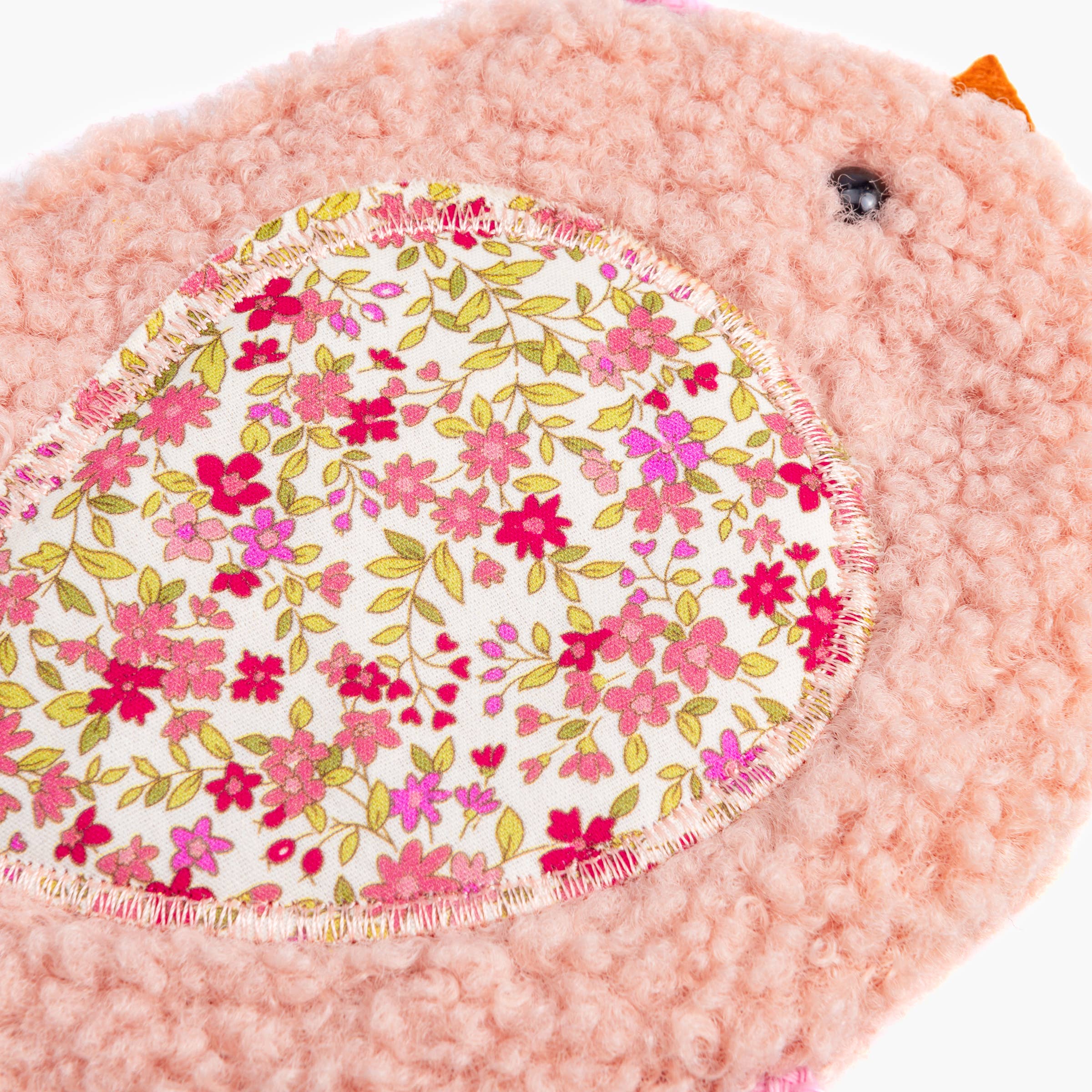 Bird Chick Plush Crossbody Purse - Pink