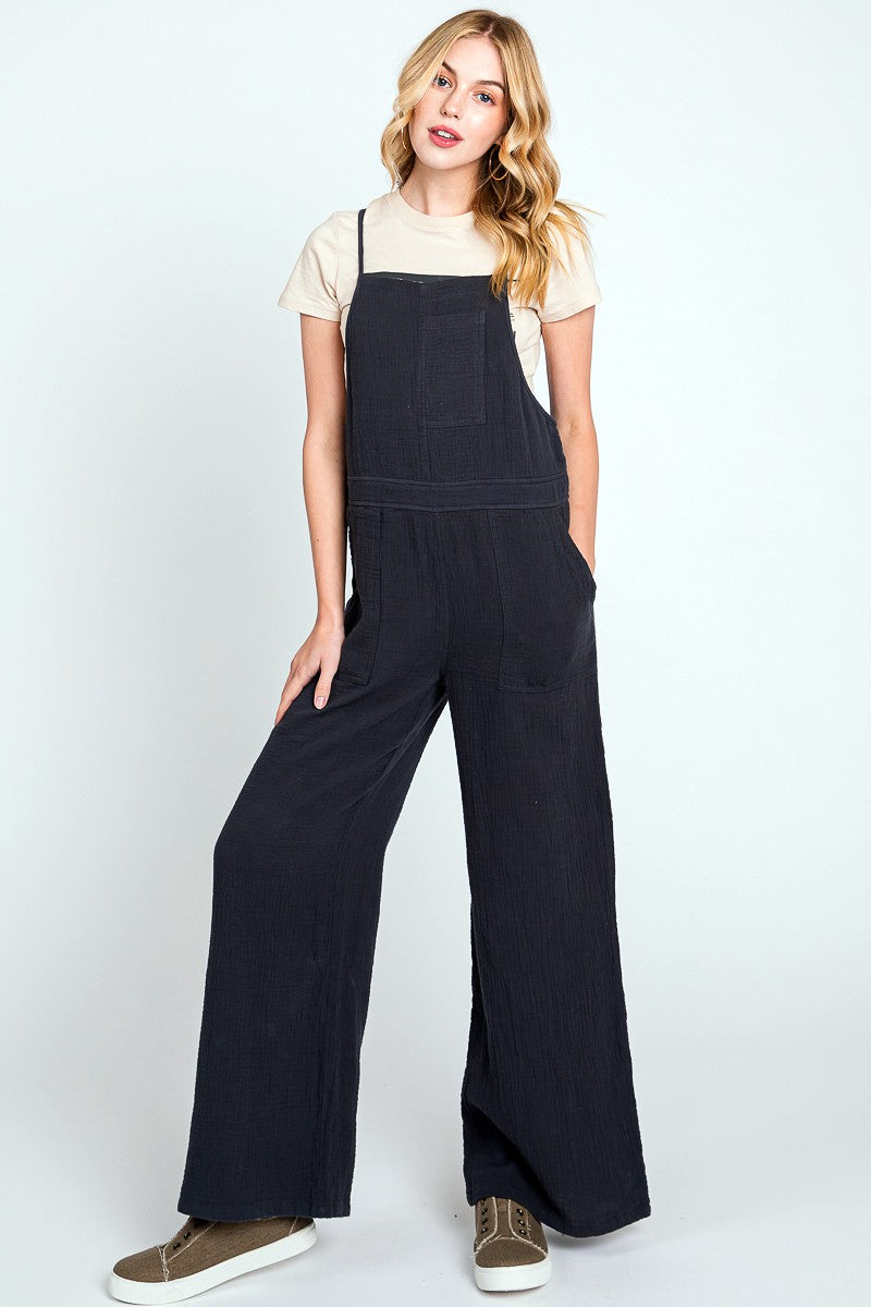 Washed Overall - Charcoal