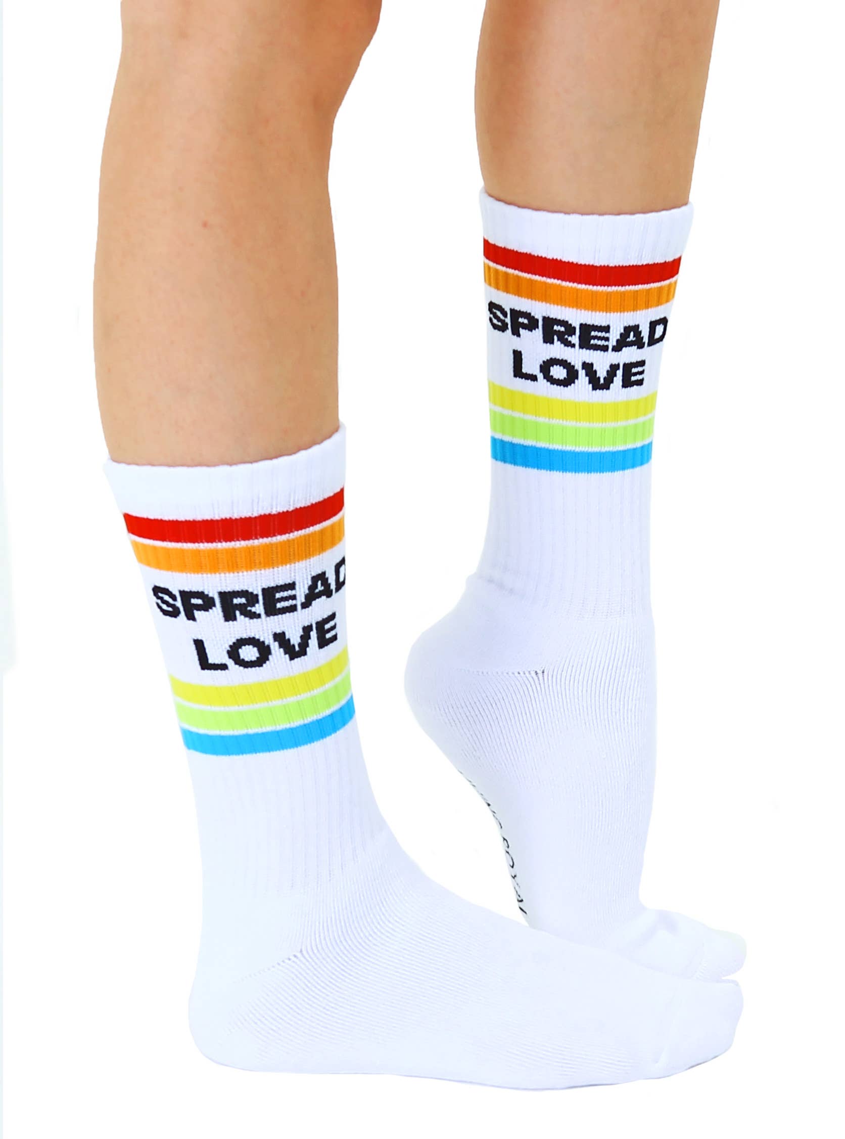 Living Royal Crew Socks - "Spread Love"