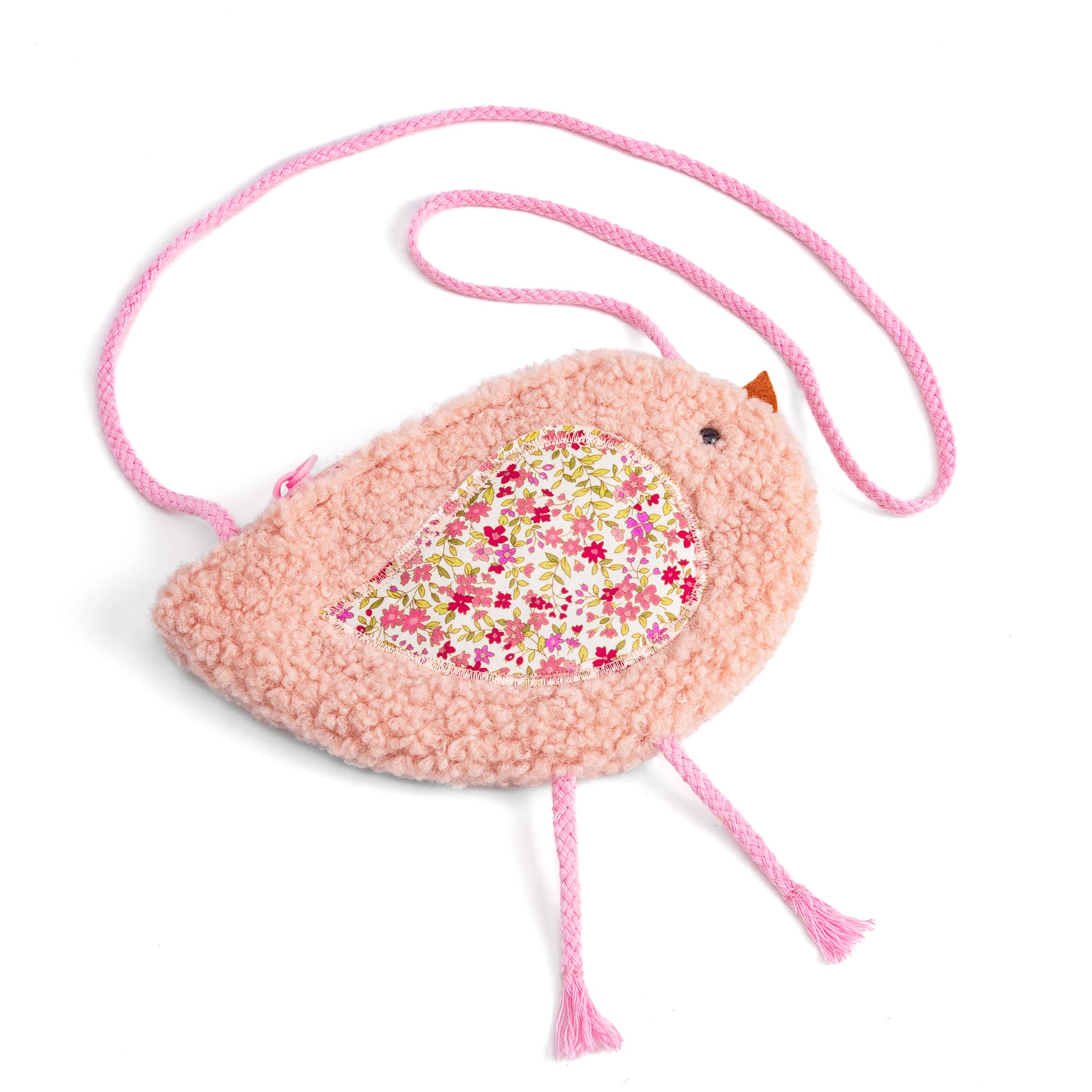 Bird Chick Plush Crossbody Purse - Pink