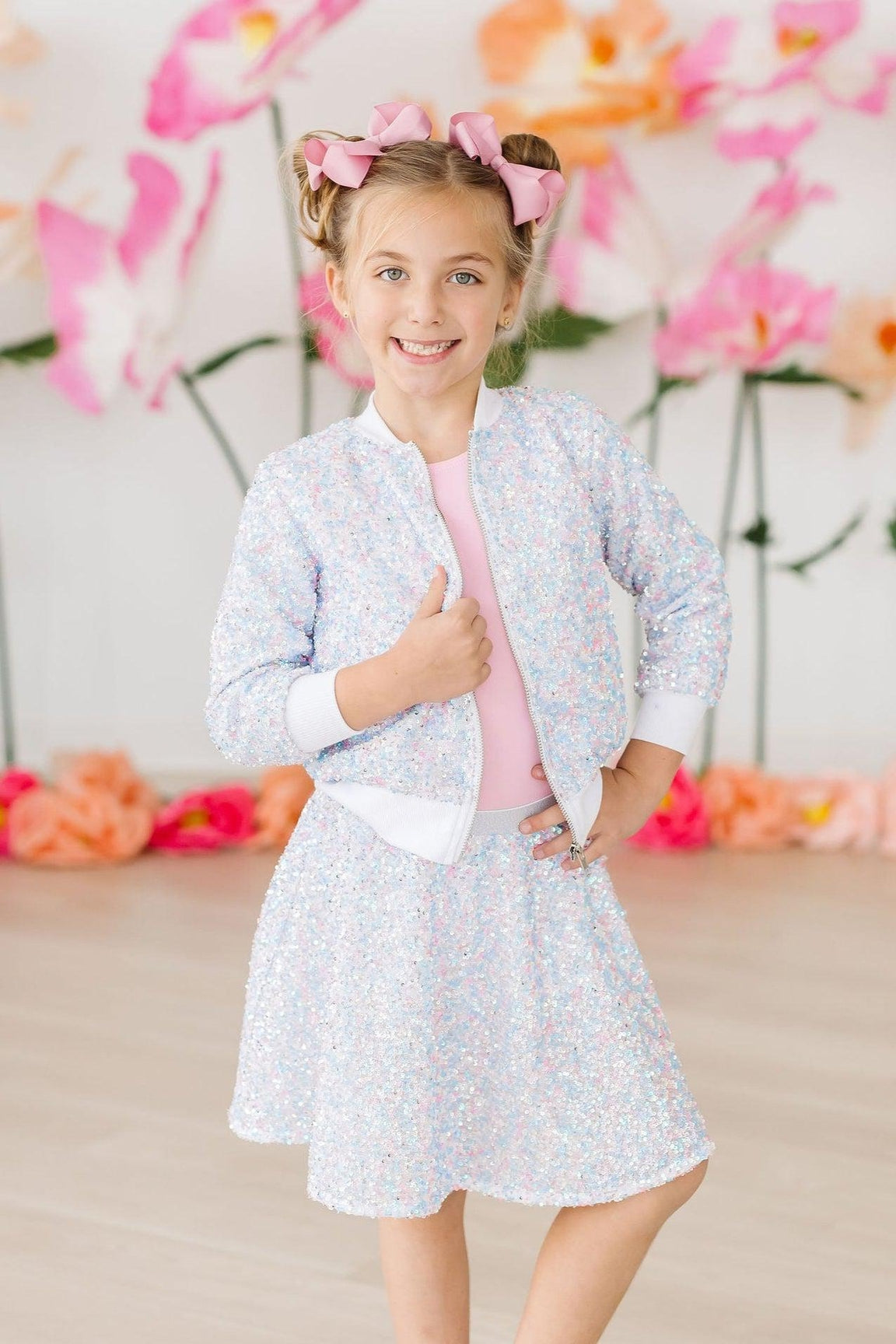 Mila & Rose Sequin Jacket - Cotton Candy