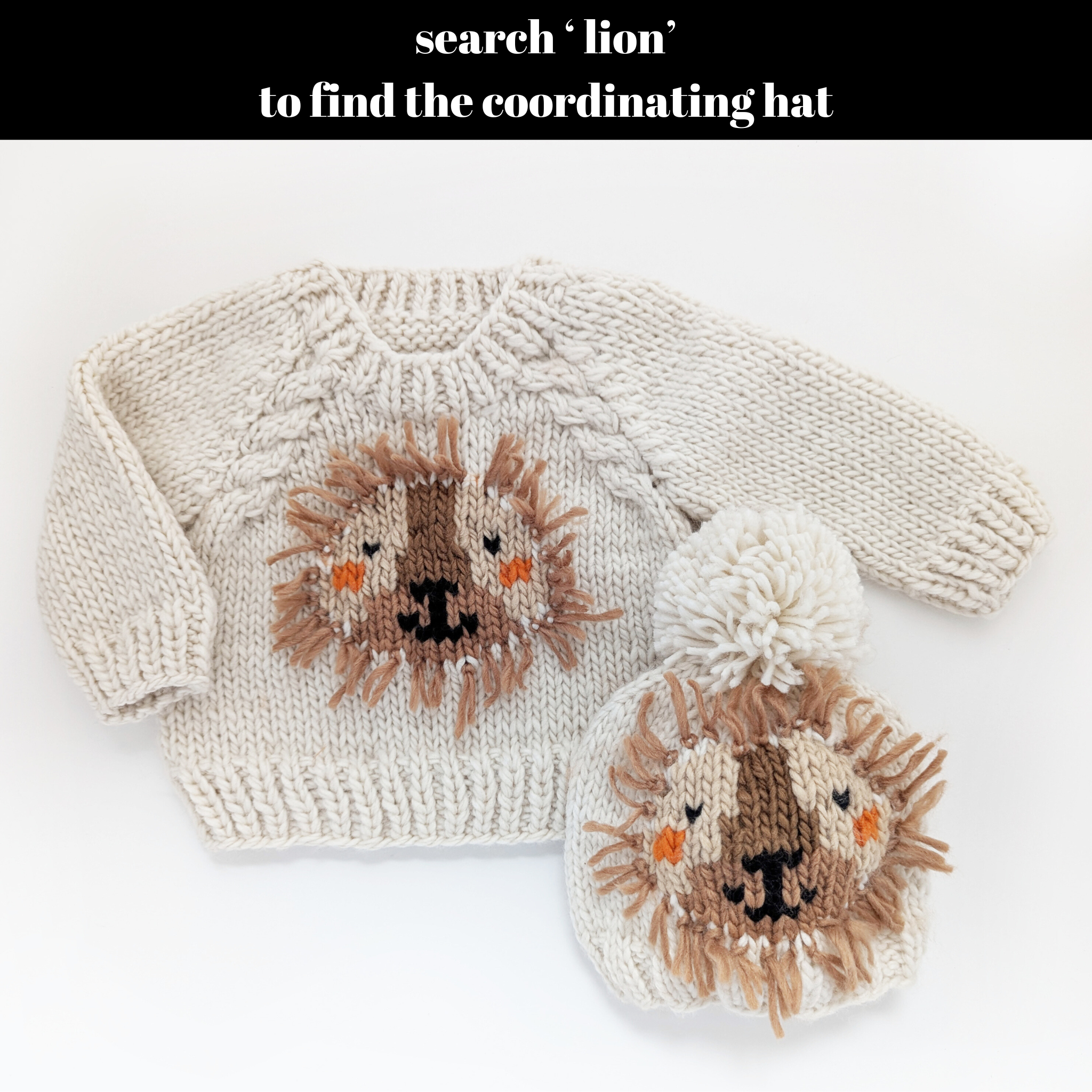 Huggalugs Lion Cardigan Sweater