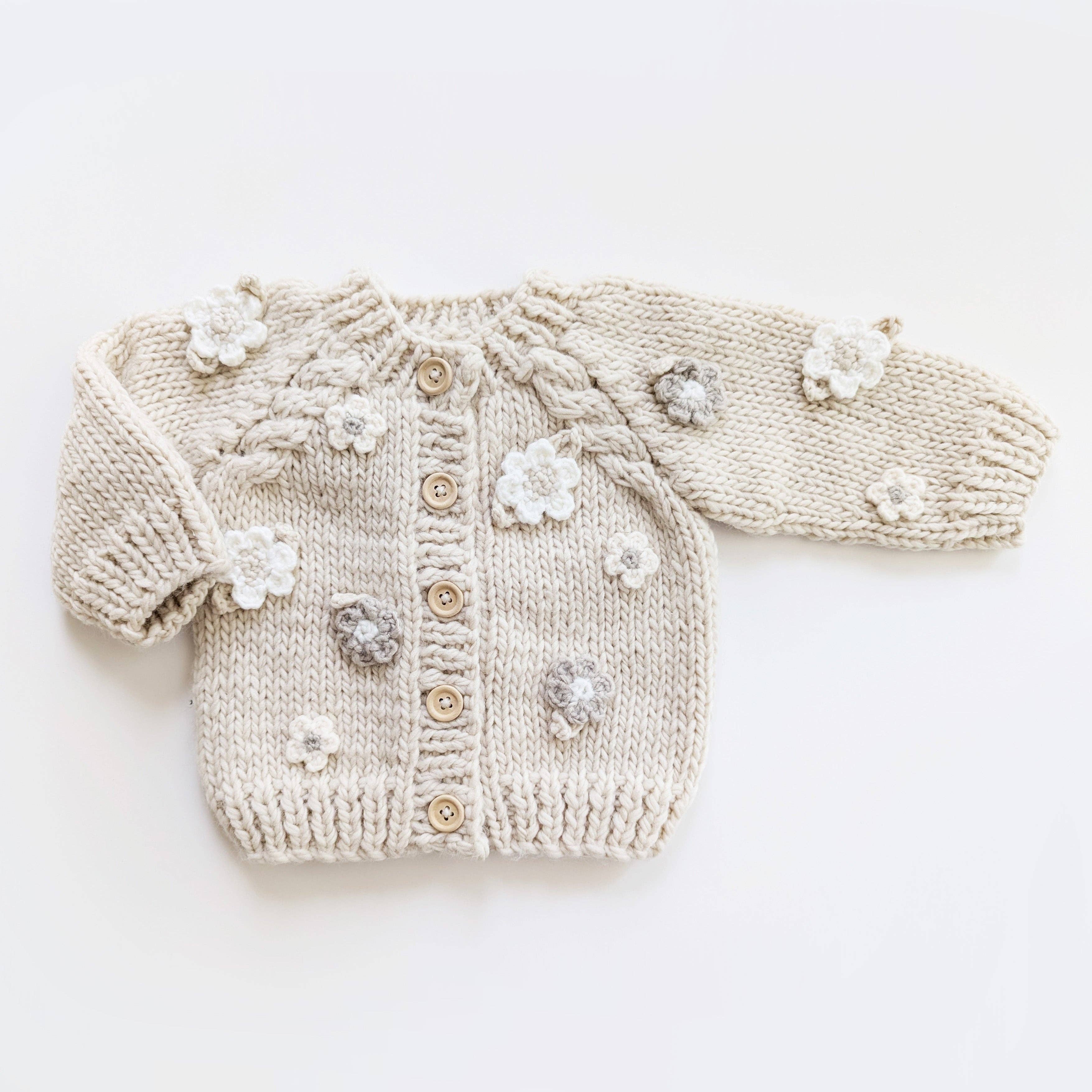 Huggalugs Flower Cardigan Sweater
