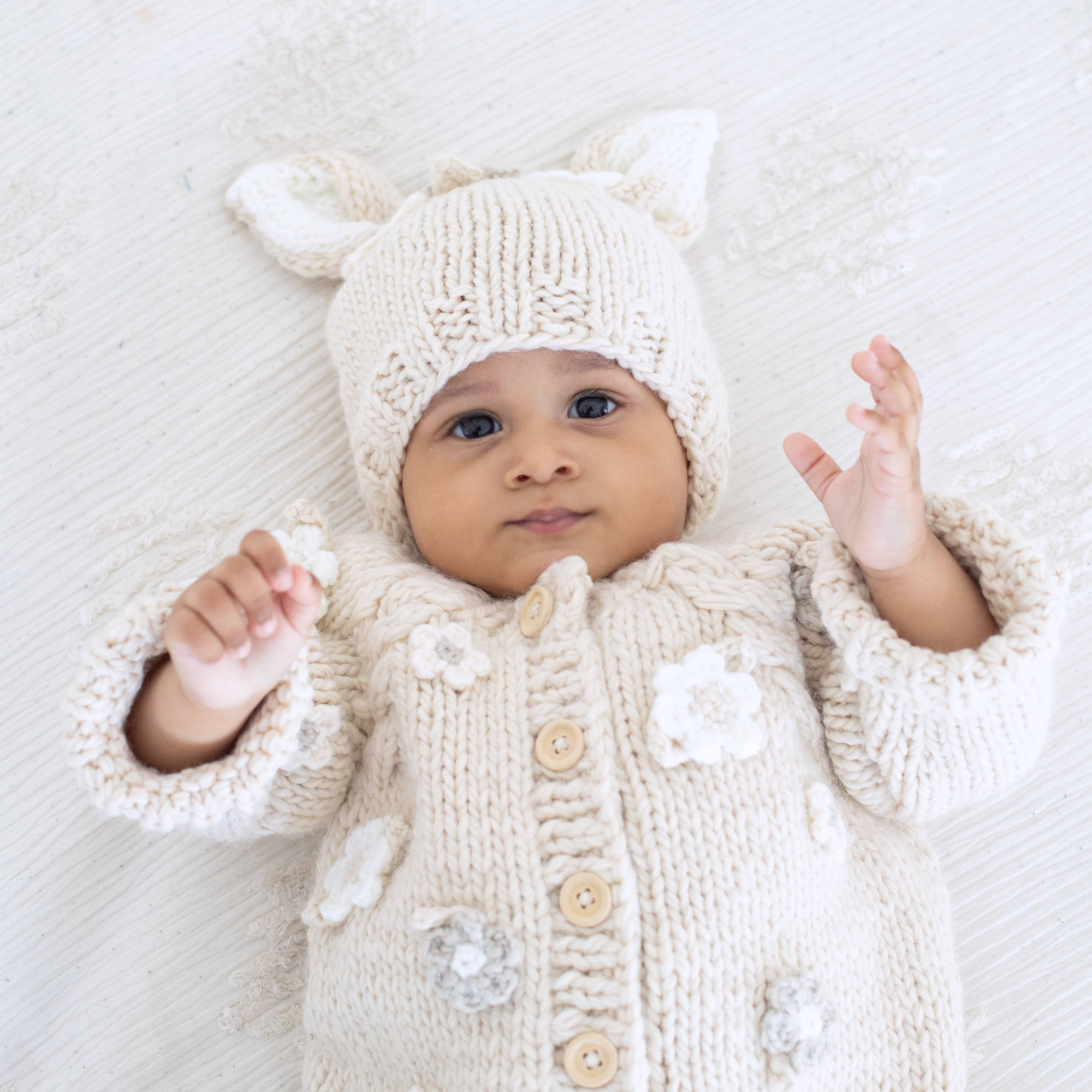 Huggalugs Flower Bunny Beanie