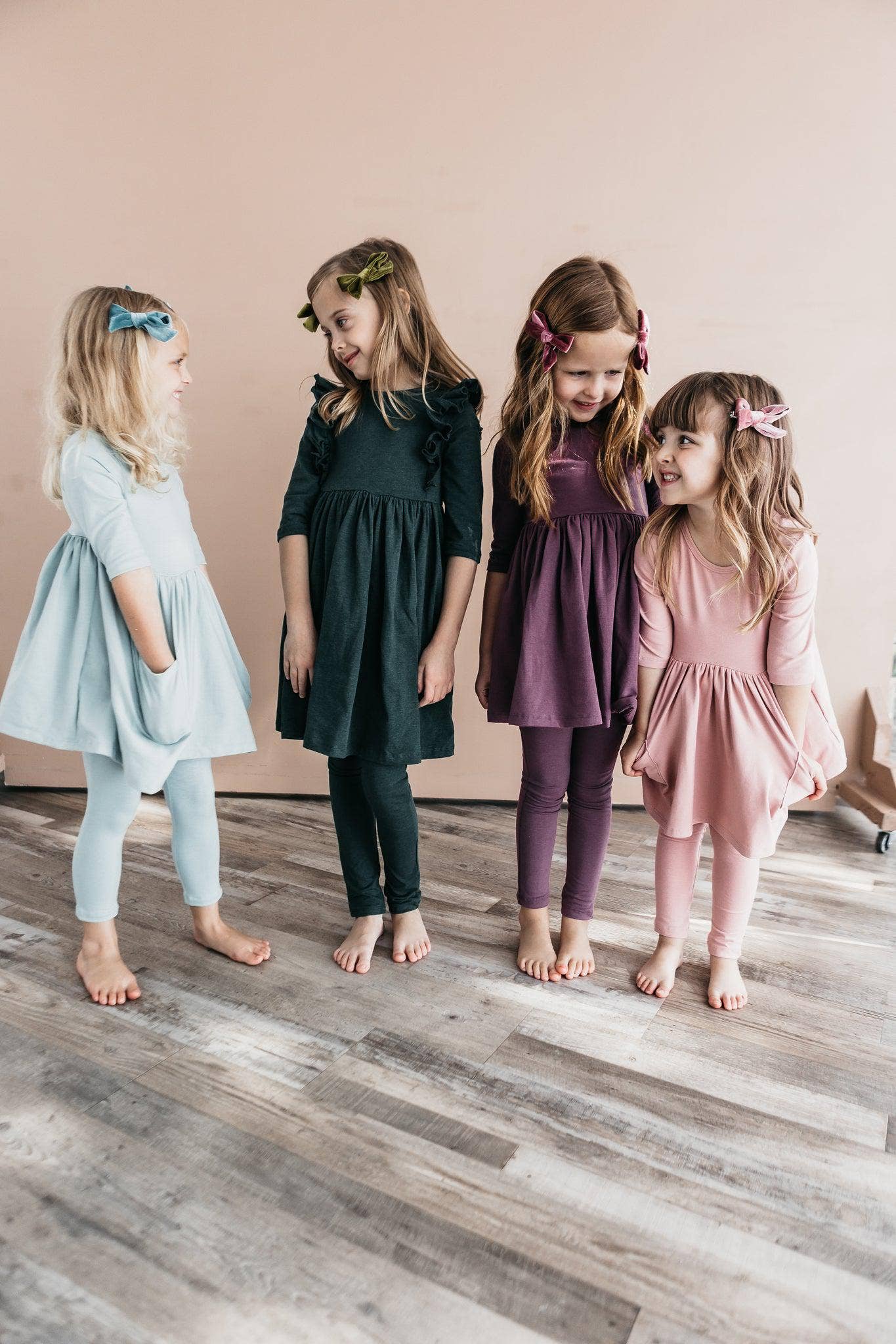 Mila & Rose 3/4 Pocket Twirl Dress - Vintage Violet