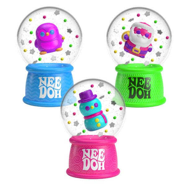 Nee Doh Snow Globe Squishy Fidget Stress Ball Toy