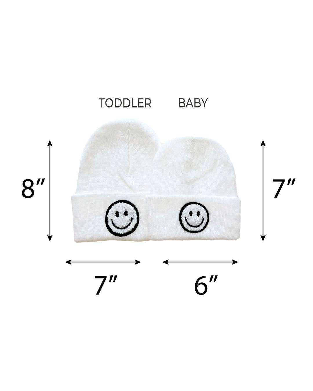 Lucky Panda Kids - Smiley Baby & Kids' Beanie | White