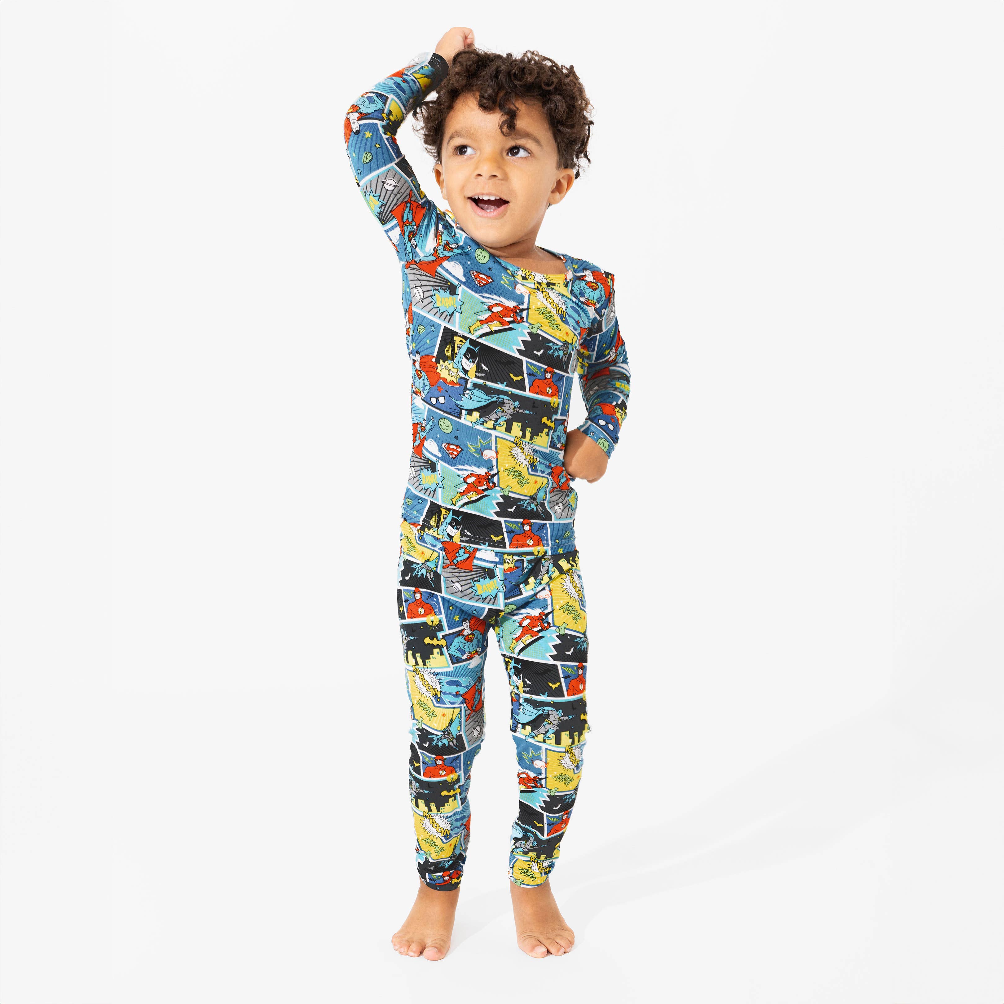 Bellabu Bear - Justice League Heroes Bamboo Kids Pajamas