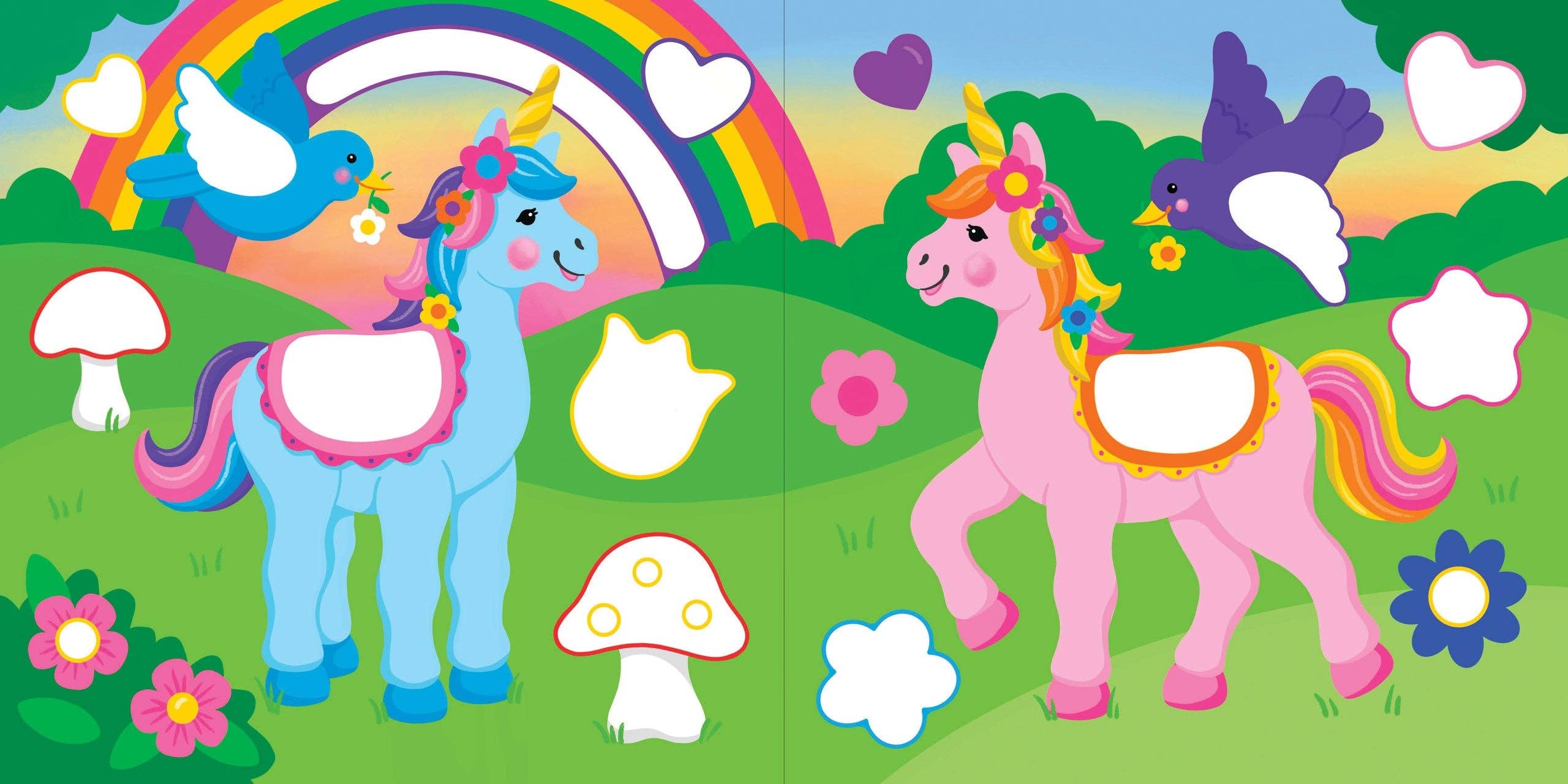 Color-By-Dots Sticker Book - Unicorns