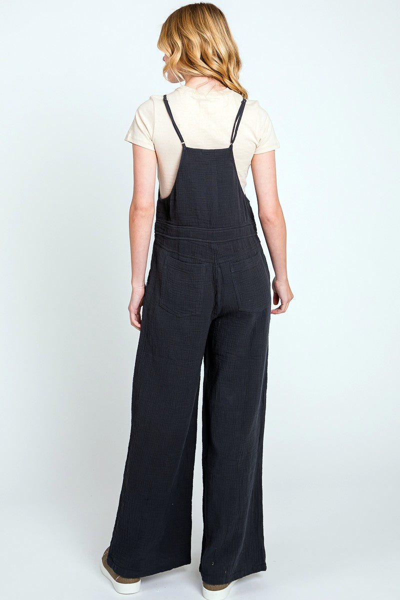 Washed Overall - Charcoal