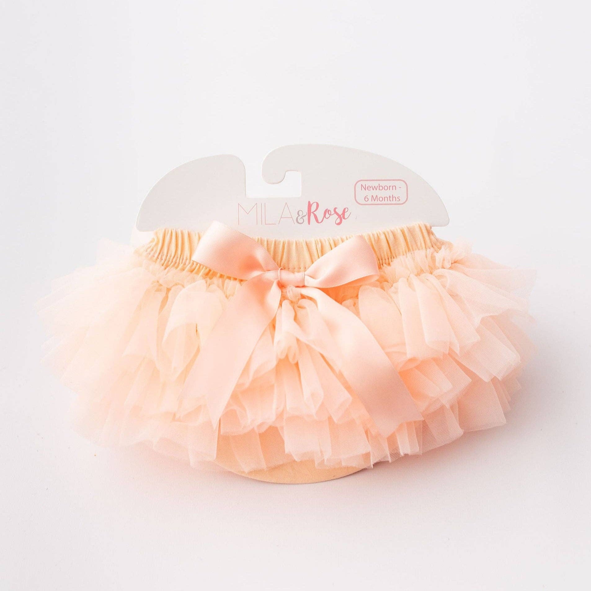 Mila & Rose Ruffle Tutu Bloomer - Peach