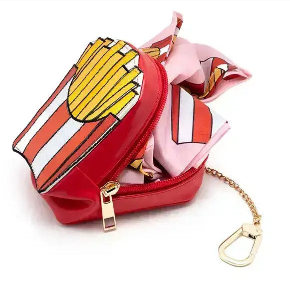 Living Royal 2-in-1 Bag Charm & Reusable Shopper Bag - French Fries
