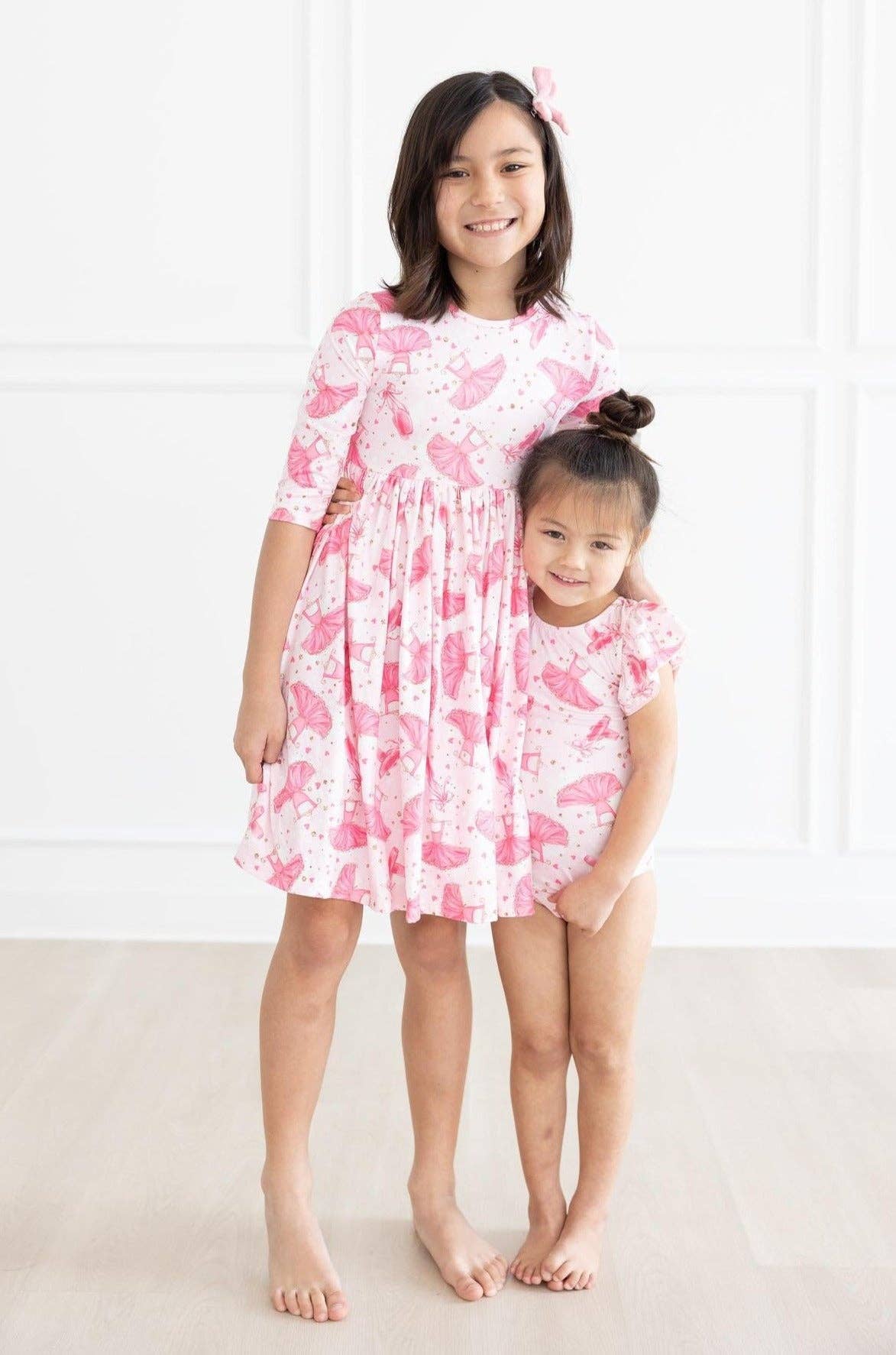 Mila & Rose - Pirouette 3/4 Sleeve Pocket Twirl Dress