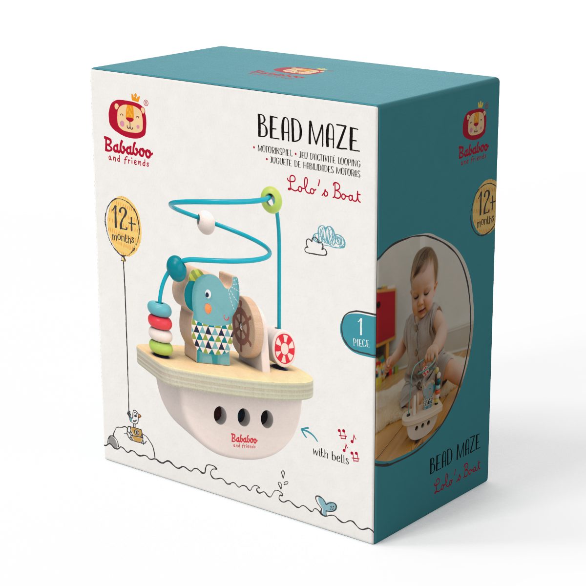 Bababoo and friends® - Elephant Lolo's Boat Bead Maze