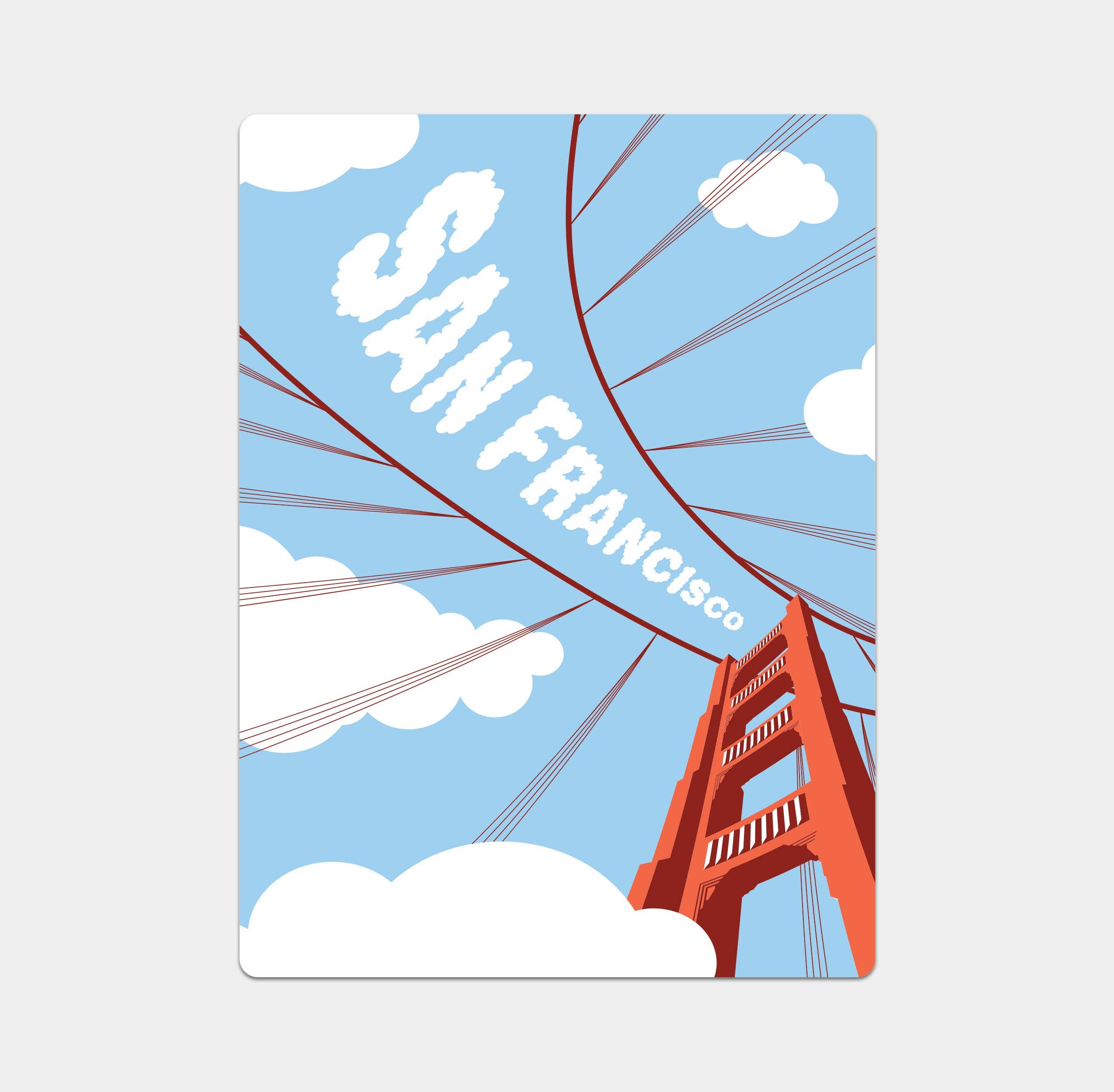 Sweet Bippy Press - Golden Gate Bridge Sticker