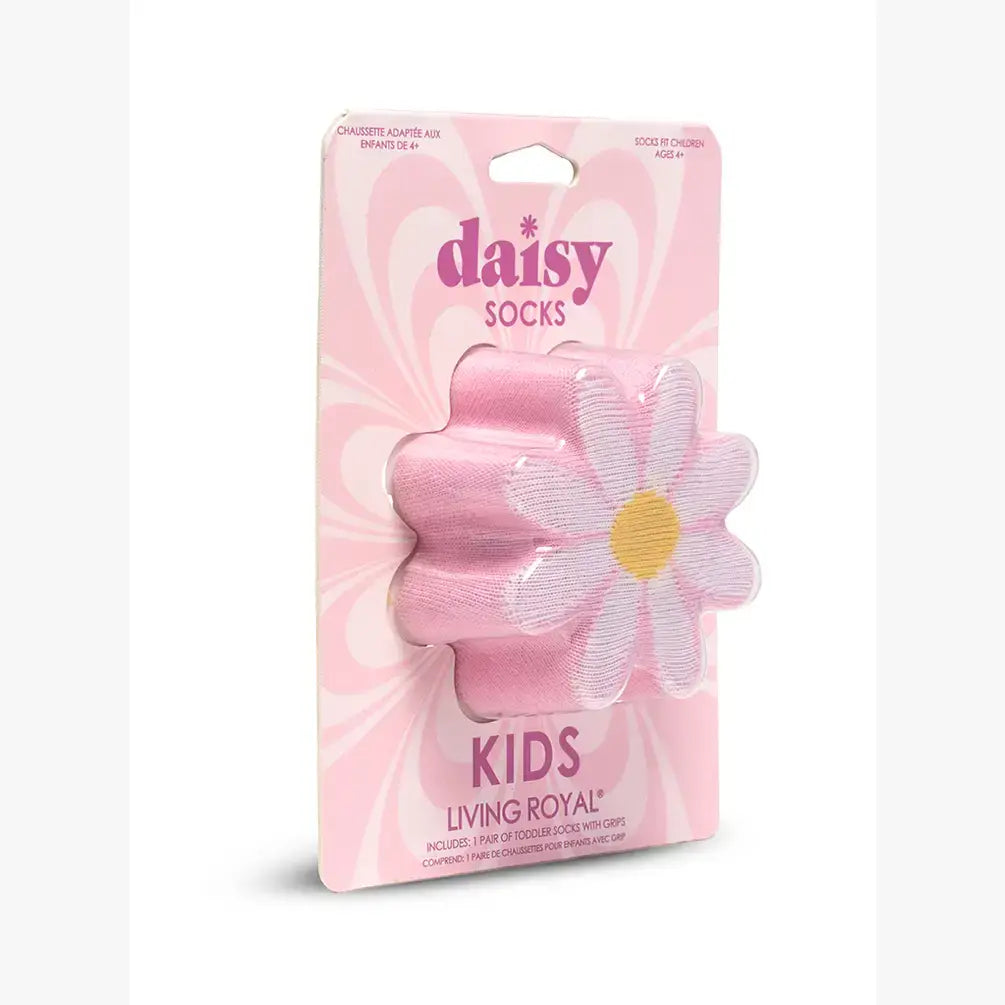 Living Royal 3D Packaged Crew Socks - Daisy Flower