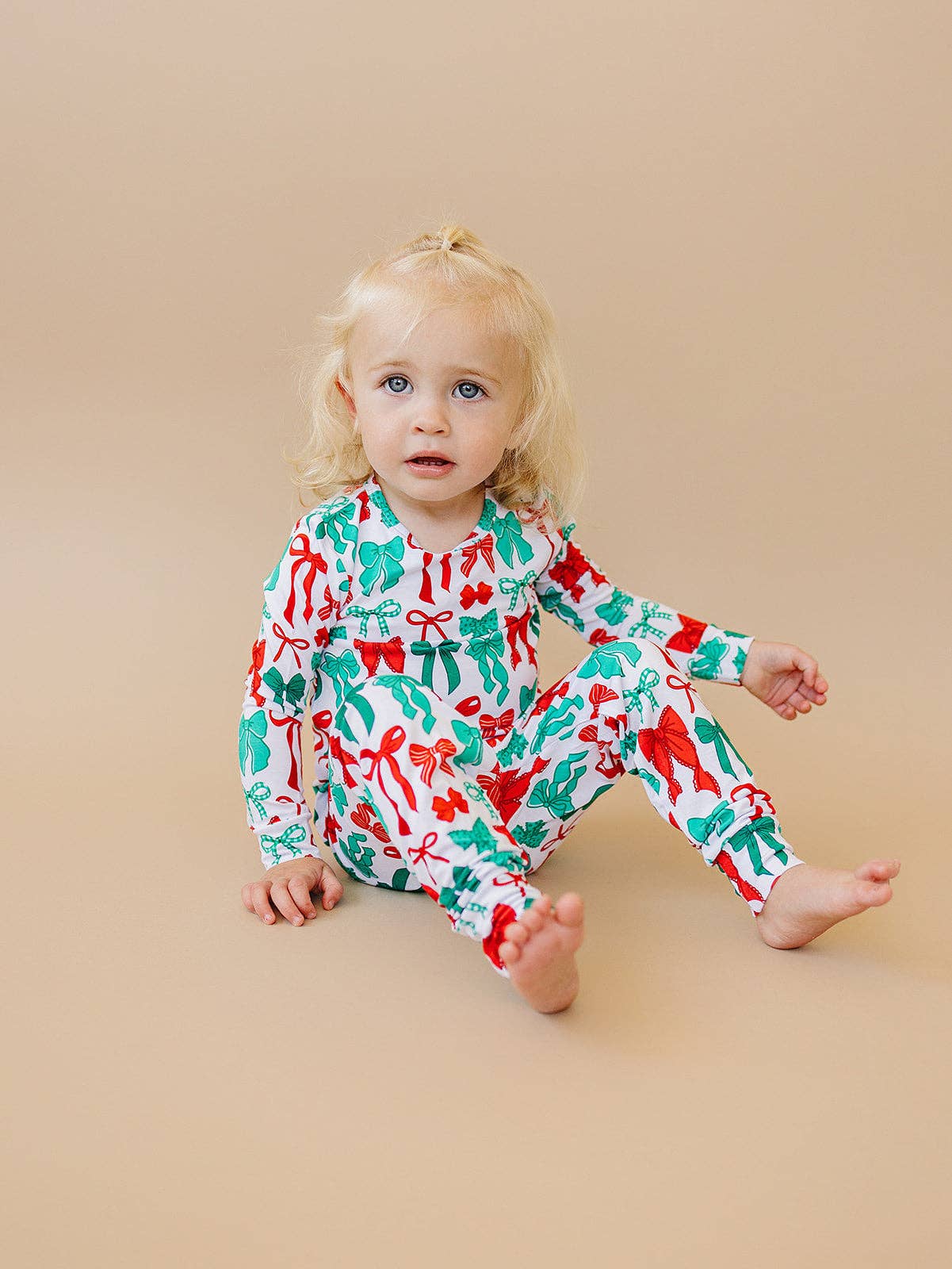 Lucky Panda Kids Bamboo PJs - Merry Bows