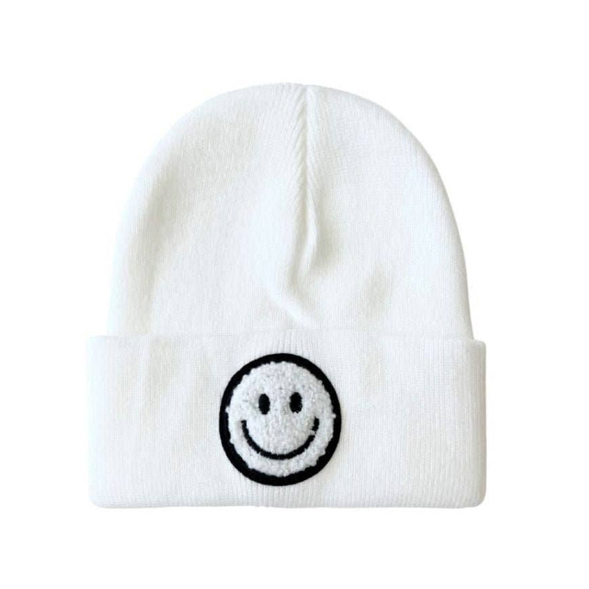 Lucky Panda Kids - Smiley Baby & Kids' Beanie | White